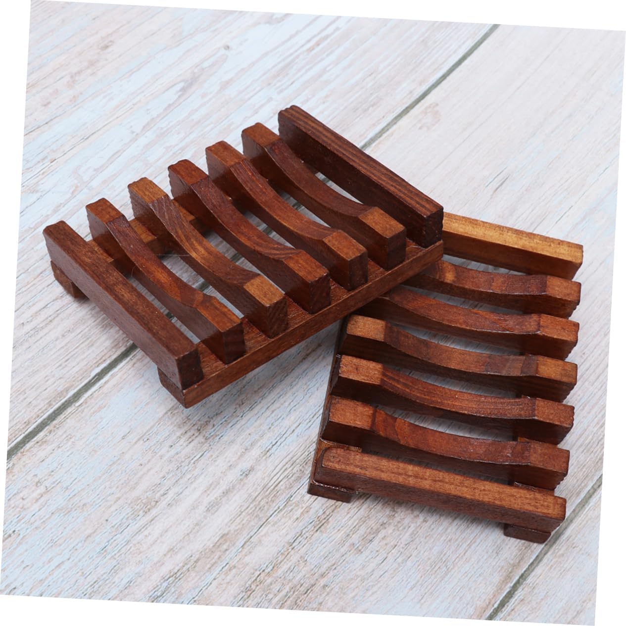 Zerodeko Wood Soap Dish 2pcs Bag Dry Holder