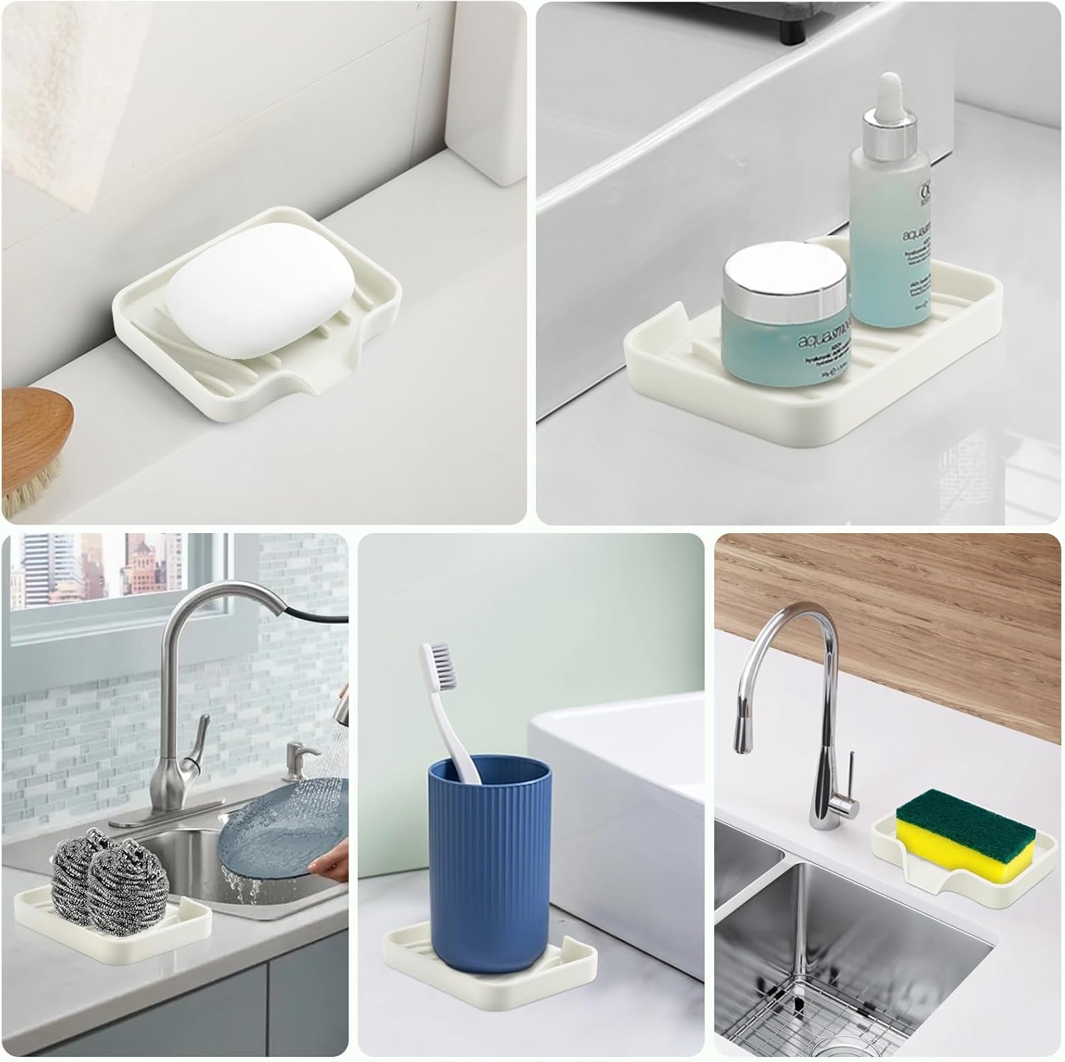 Spofit 2PCS Self-Draining Soap Holder