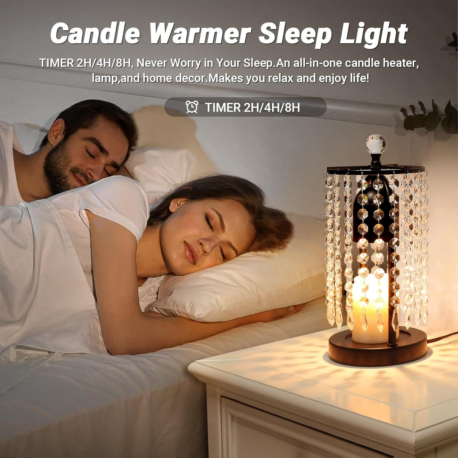 Candle Warmer Lamp with Timer and Dimmer