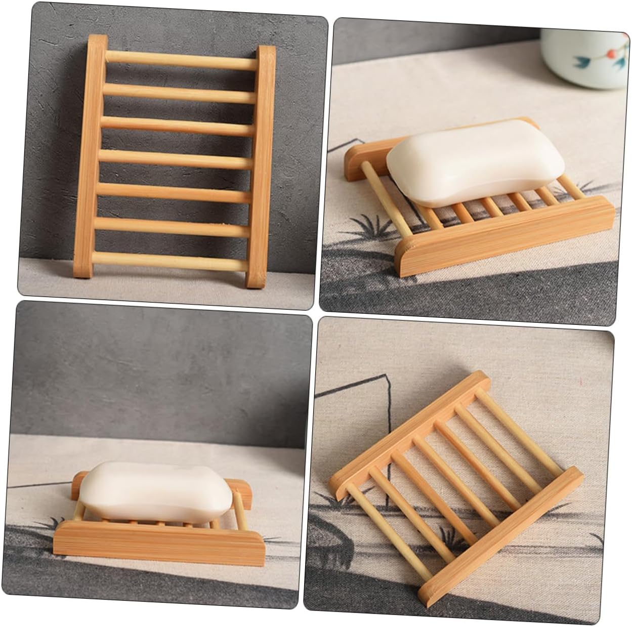 PRETYZOOM Wooden Soap Holder for Bathroom and Shower