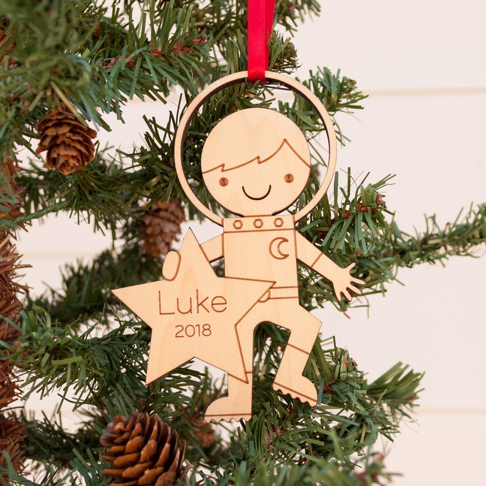 Graphic Spaces Astronaut Boy Ornament 2024