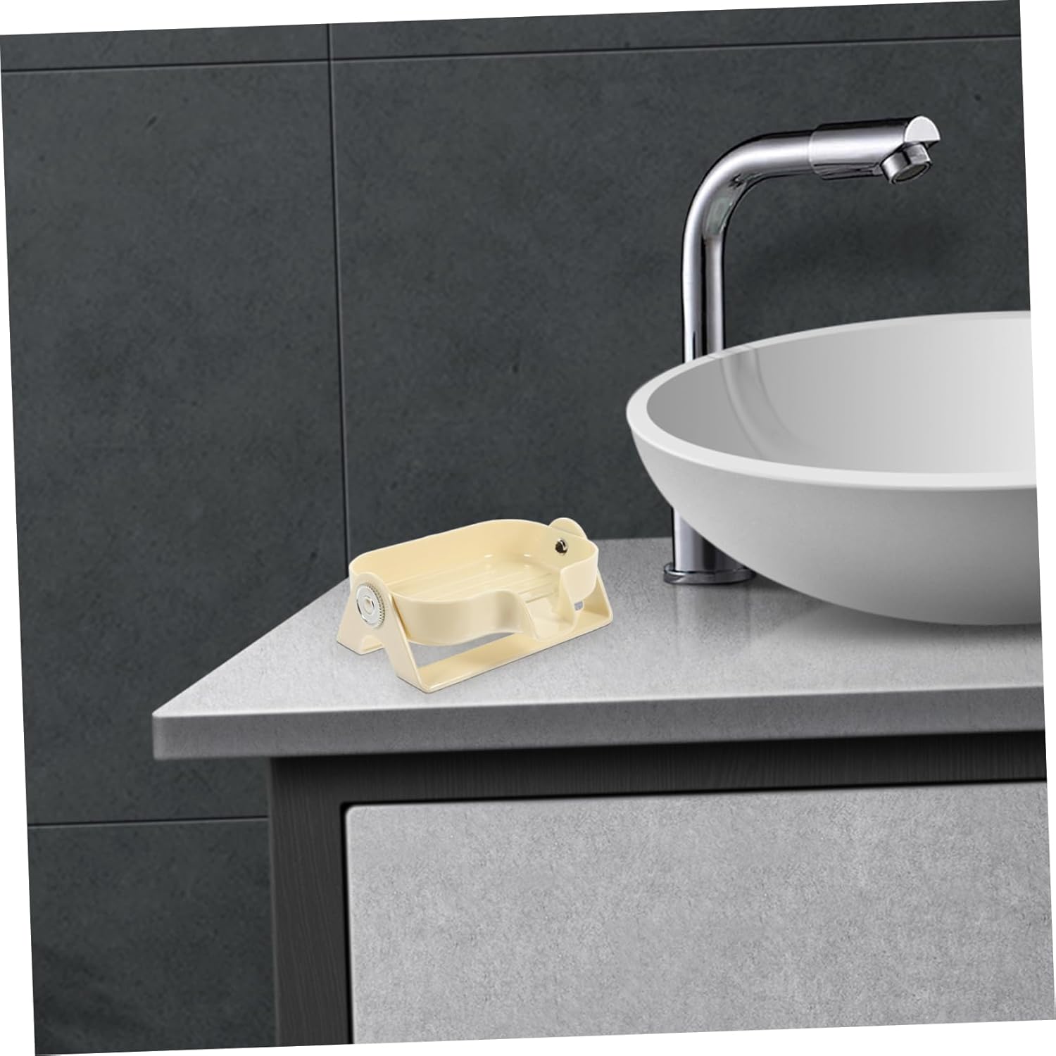 Alipis Self Draining Soap Dish for Bathroom and Kitchen 1