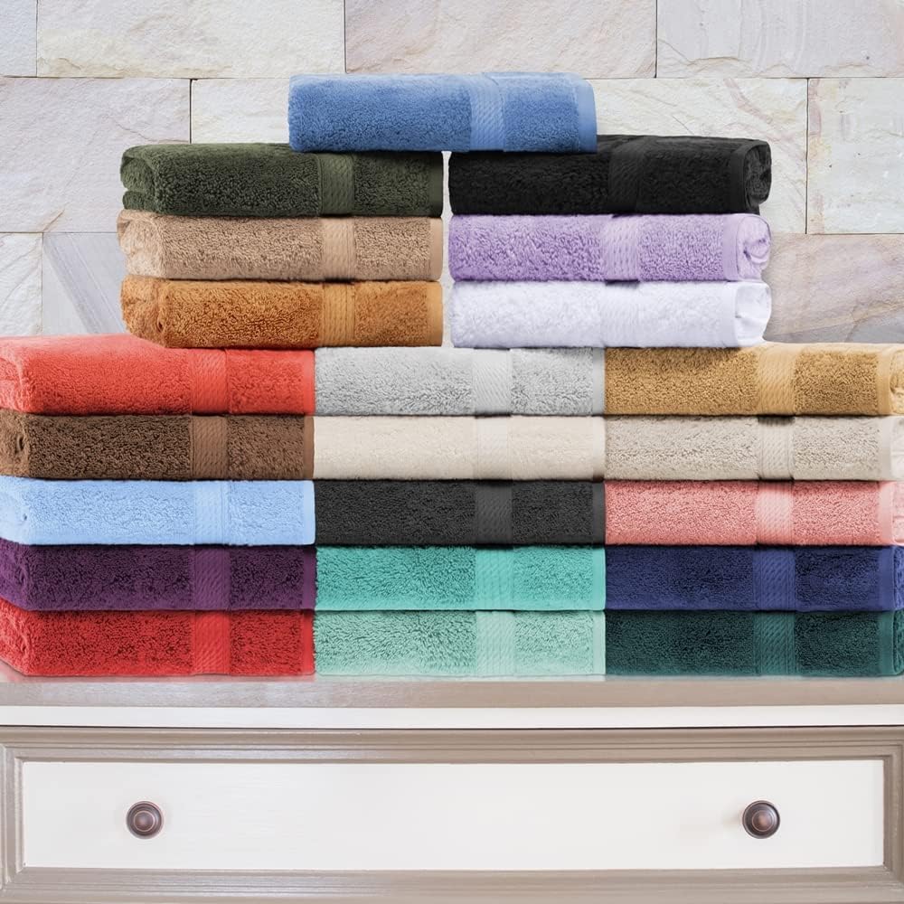 Superior Egyptian Cotton Pile 3 Piece Towel Set - Black