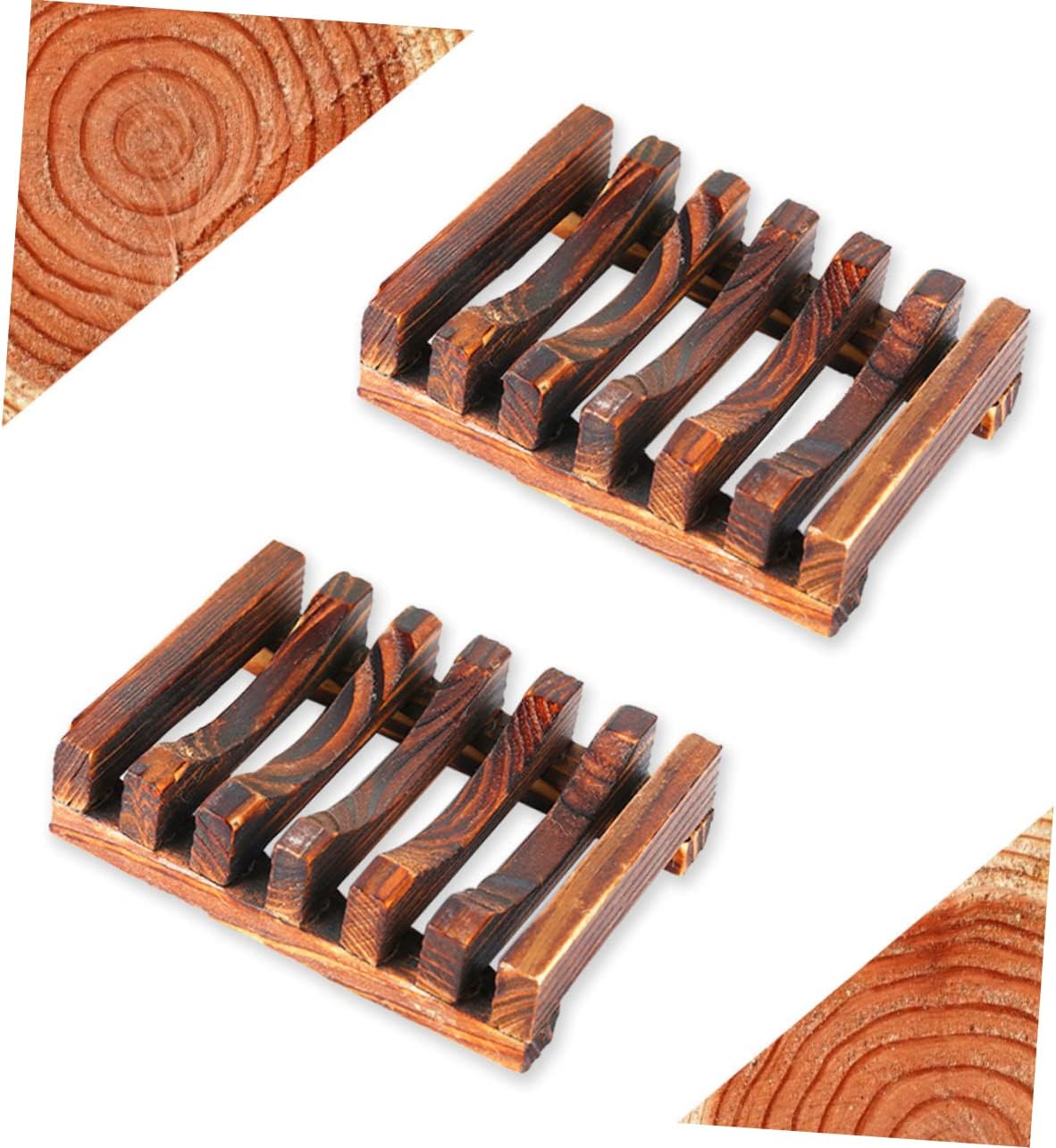 Classic Style Wooden Soap Holder with Drainage Tray