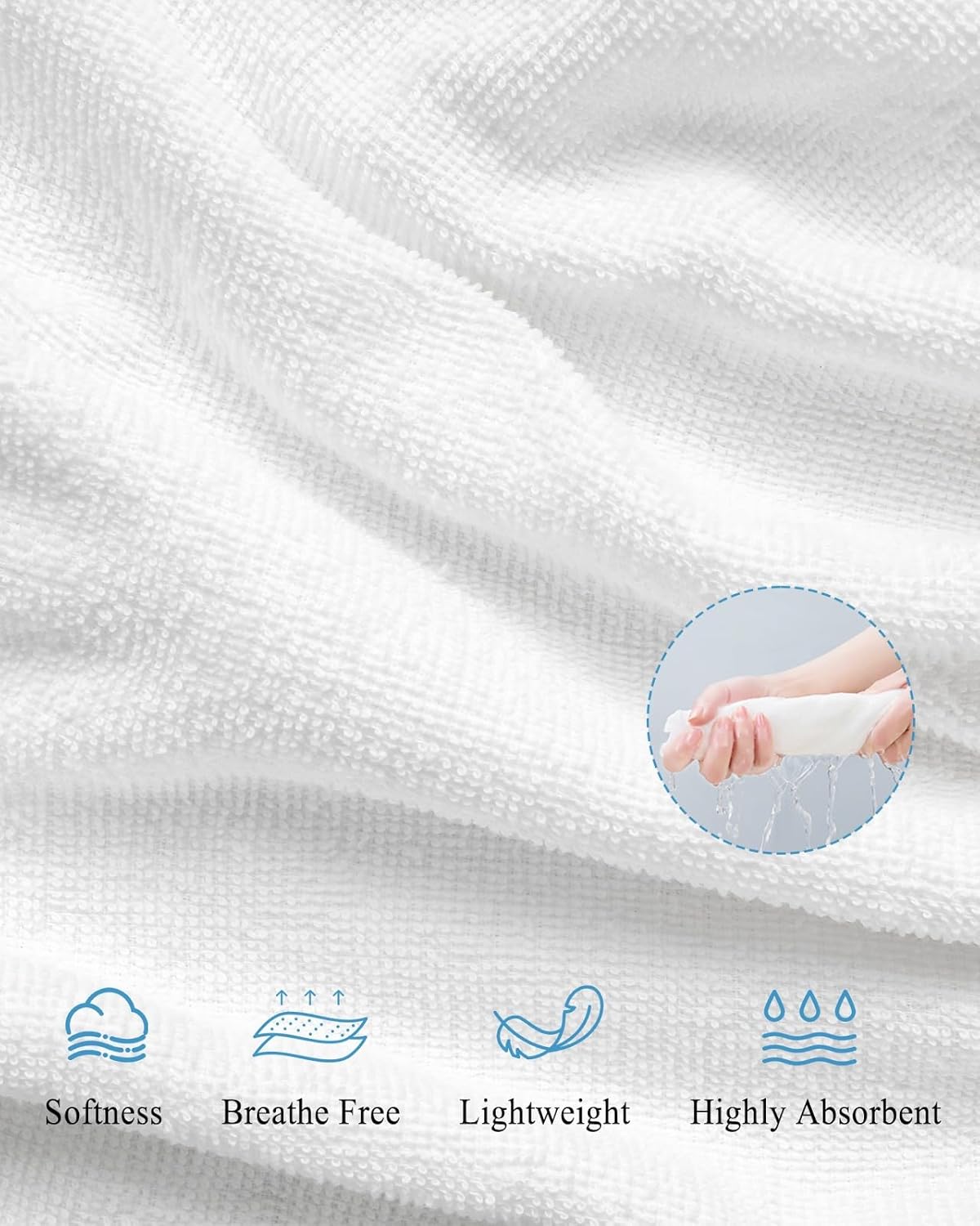 Farmhouse Ocean Microfiber Beach Towel with Shell Starfish Design