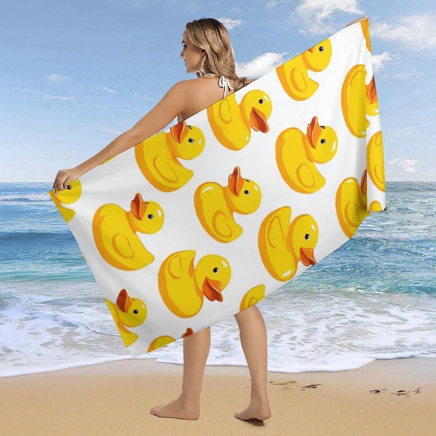 Premium Double-Sided Velvet Beach Towels for Men Women