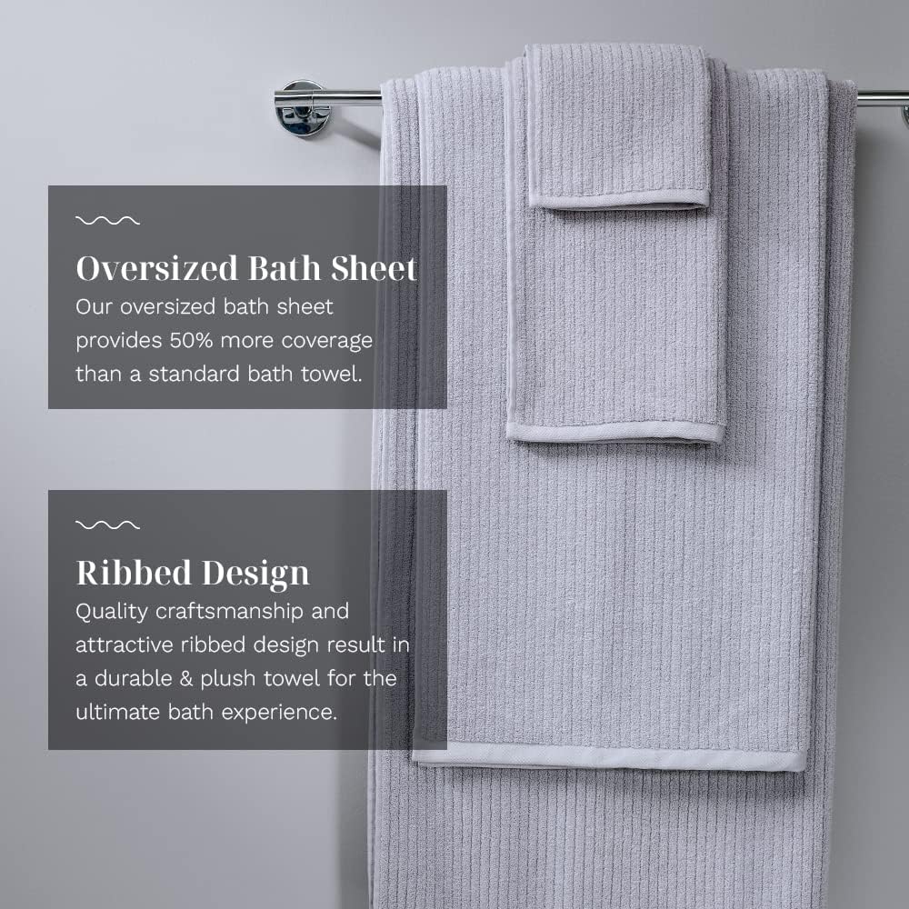 LUXOME Plush Performance Bath Towel Set