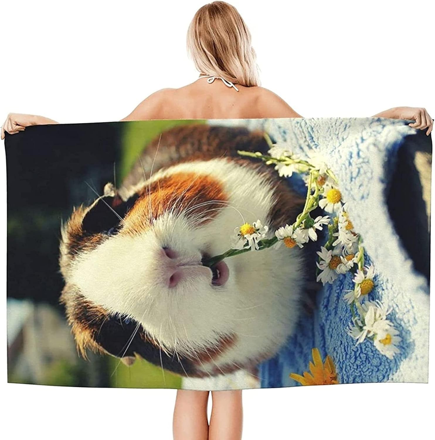 Sxakswol Guinea Pig Beach Towel - 32x62 Inch Microfiber