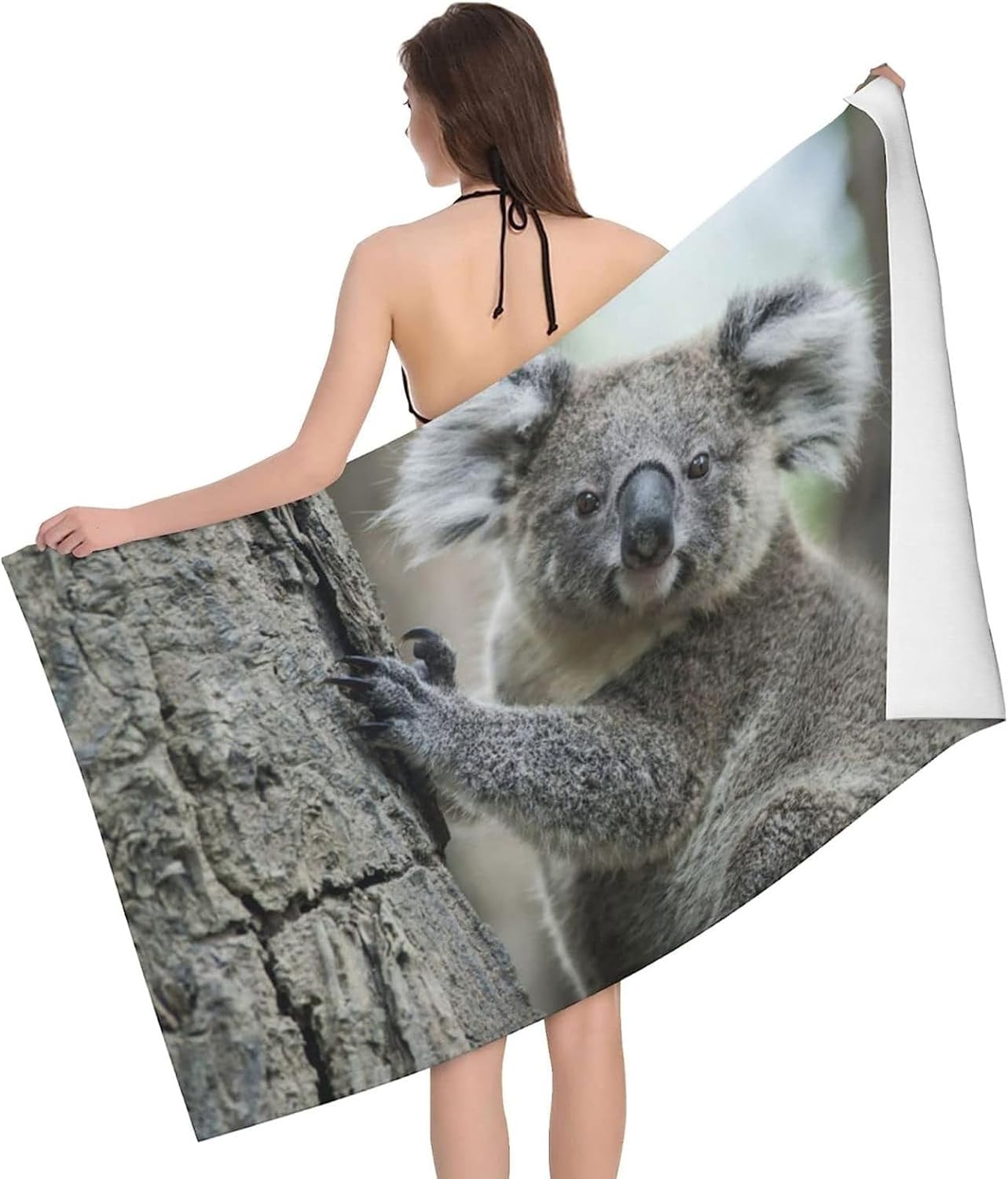 Sxakswol Cute Koala Beach Towel 32x62 Inch