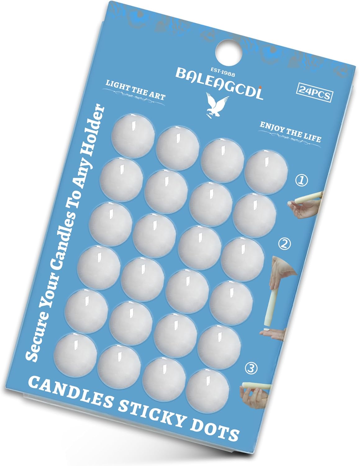 FLAMMUL Candle Sticky Dots - Set of 24