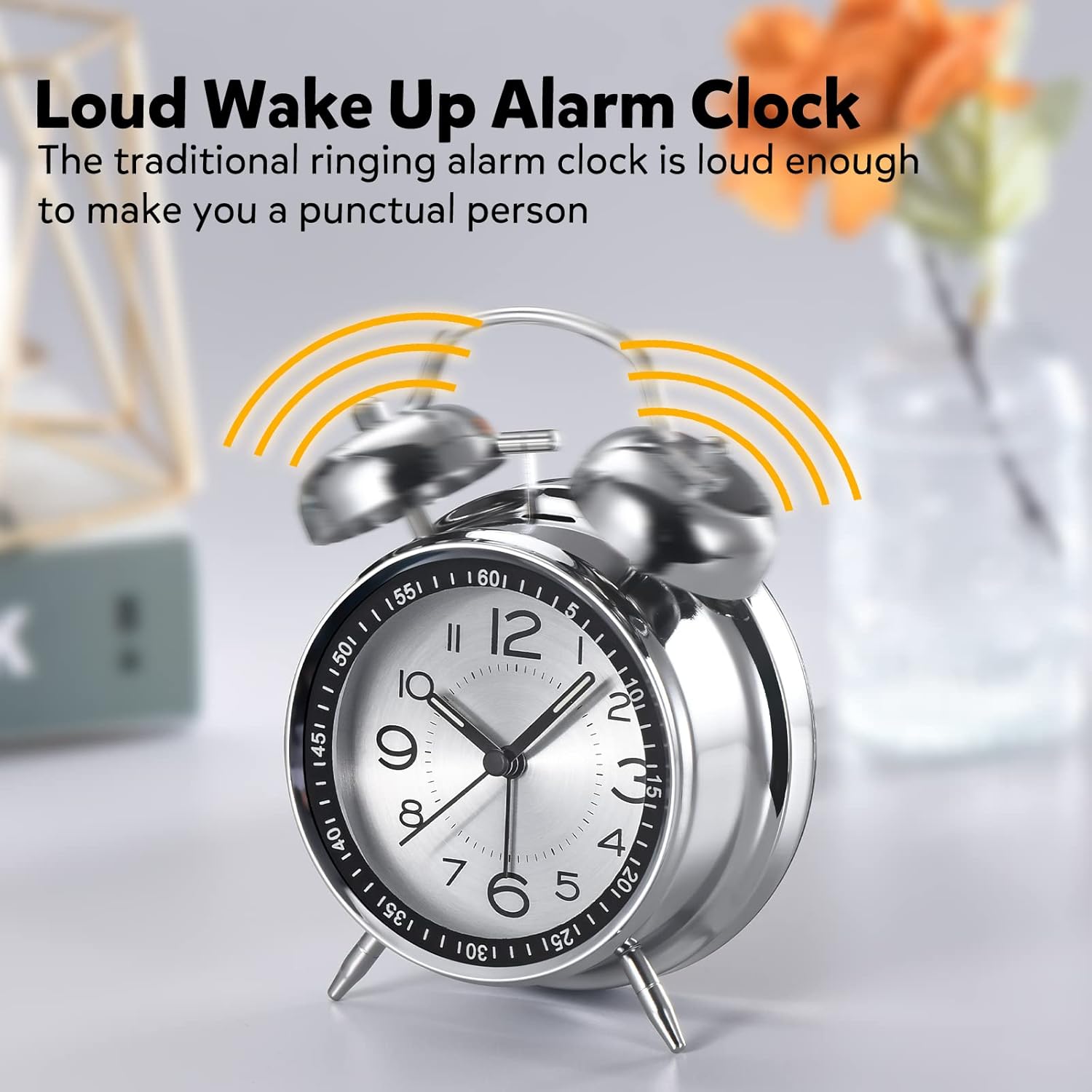 Cadmos Extra Loud Alarm Clock for Heavy Sleepers