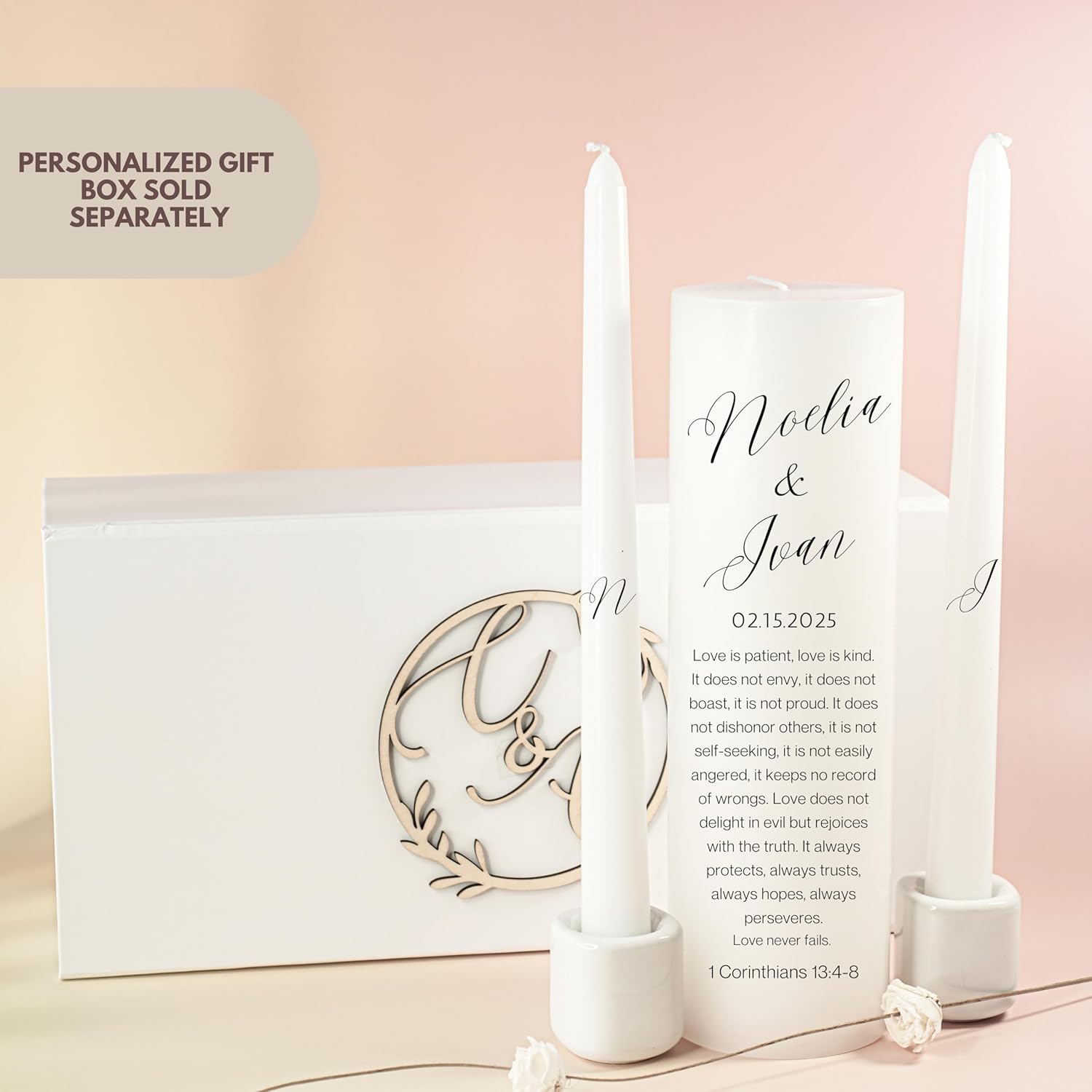 Lightit Studio Unity Candles Wedding Set 3x9 and 10 Taper Candles