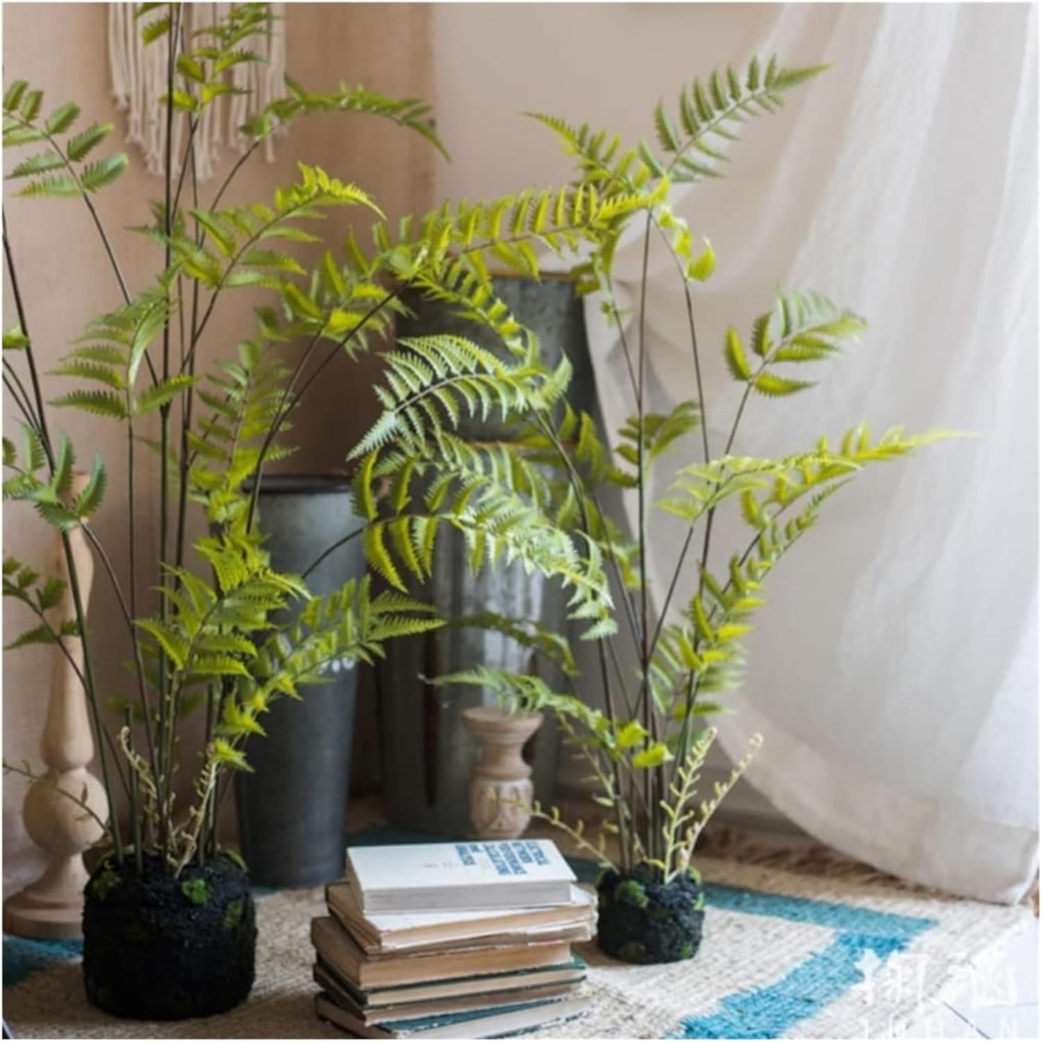Rutavm 130cm Artificial Fern Tree with Realistic Green Leaves