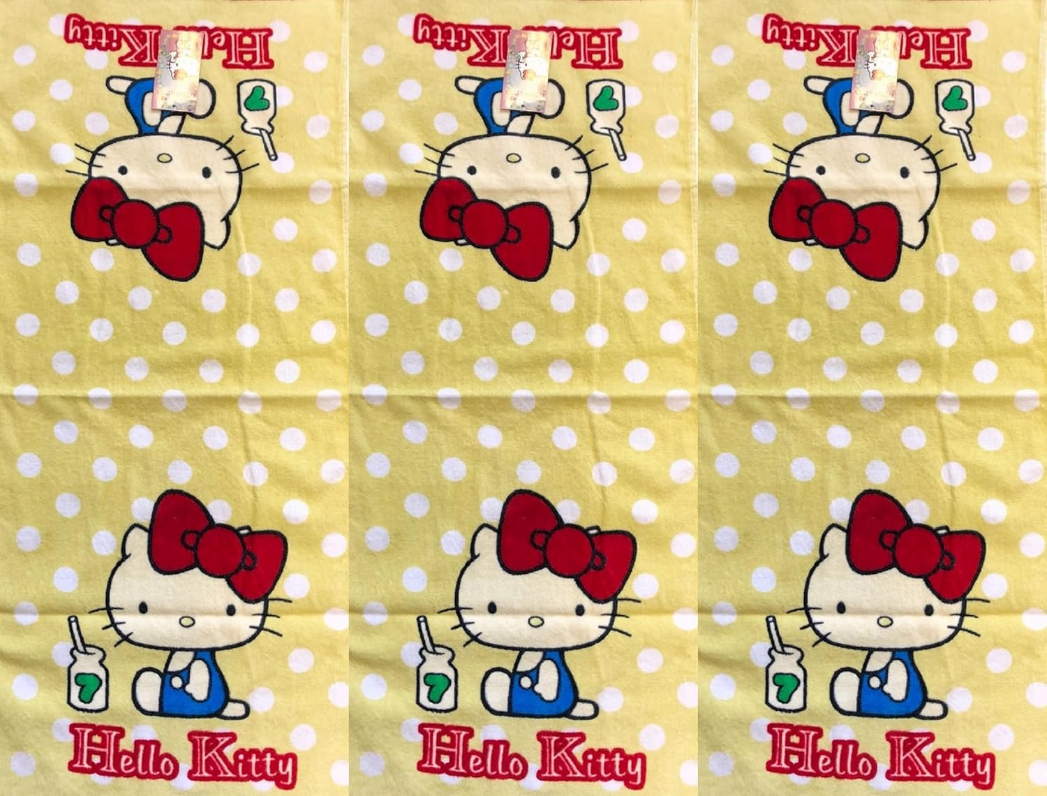 HK Towel 3 Piece Hello Kitty Terry Hand Towel Set 1