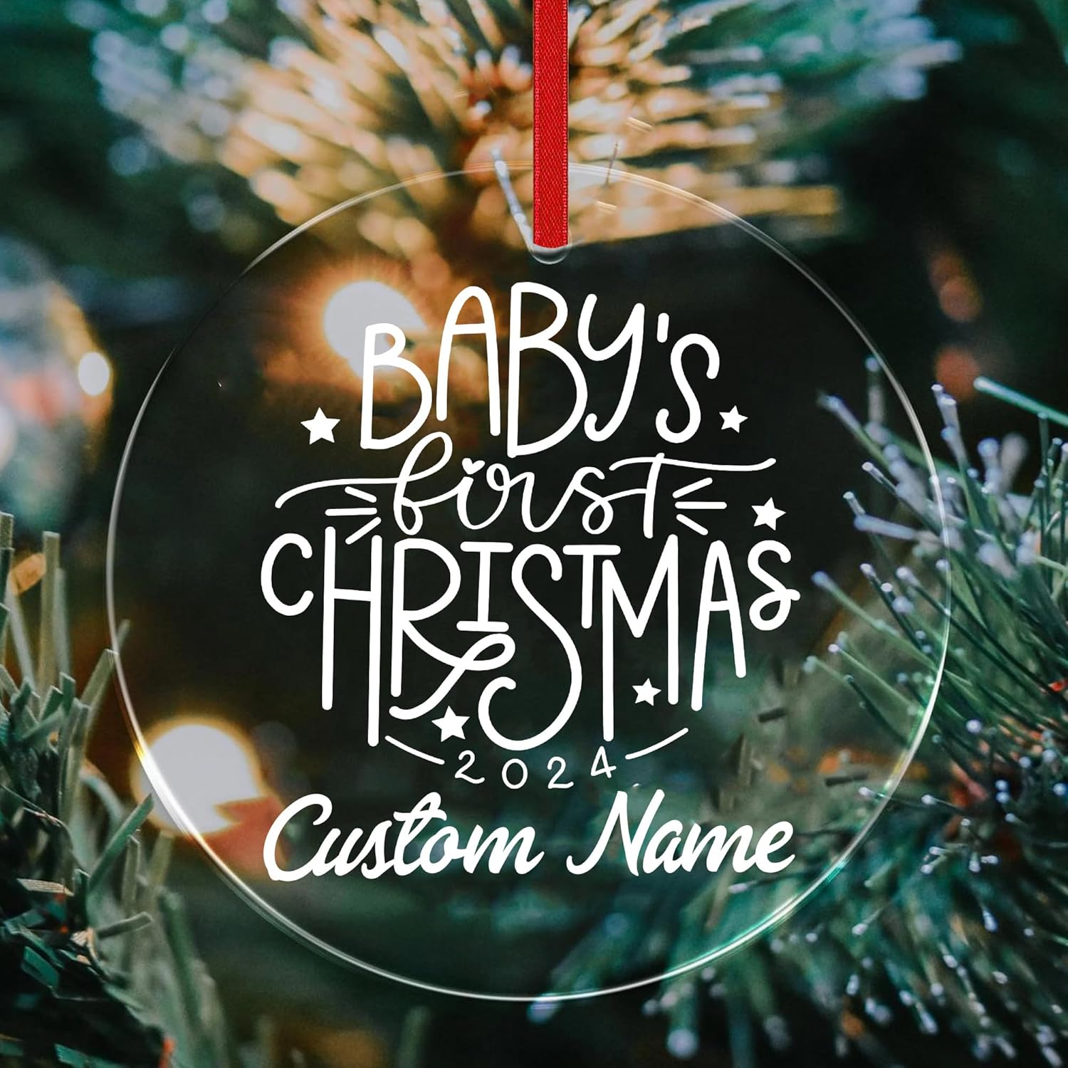 Jasilon Personalized 1st Christmas Baby Ornament 1