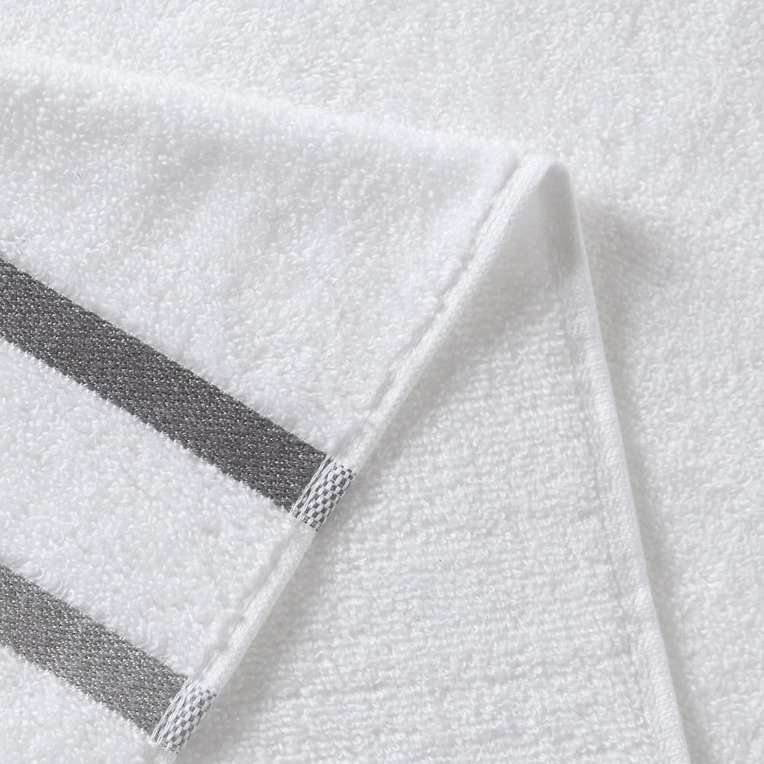 Comfort Spaces Cotton 8 Piece Bath Towel Set Striped