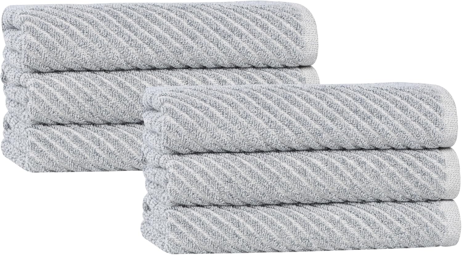 Superior Amelia Denim Blue Towel Set of 6