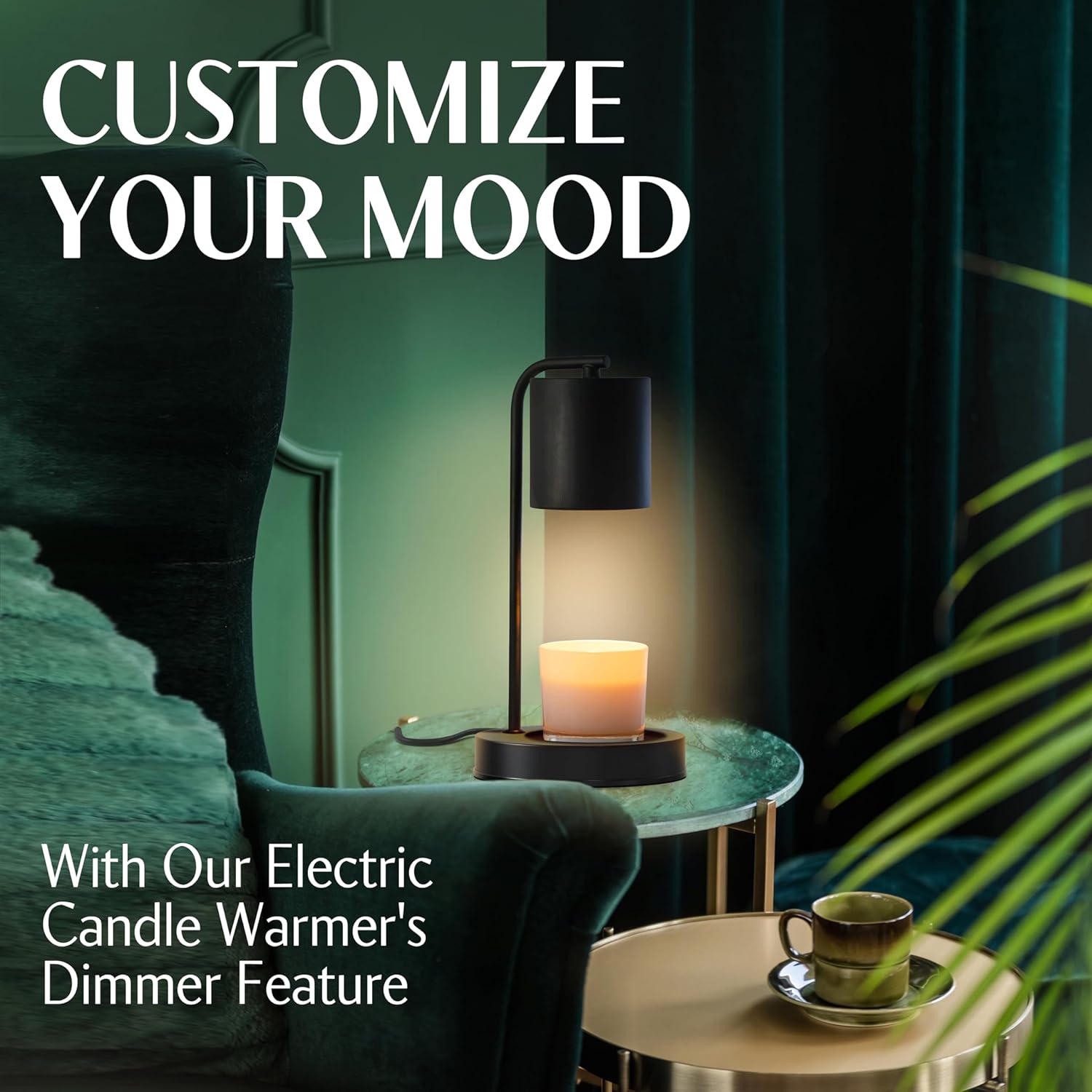 Coyal Flameless Candle Lamp with Timer and Dimmer - Black
