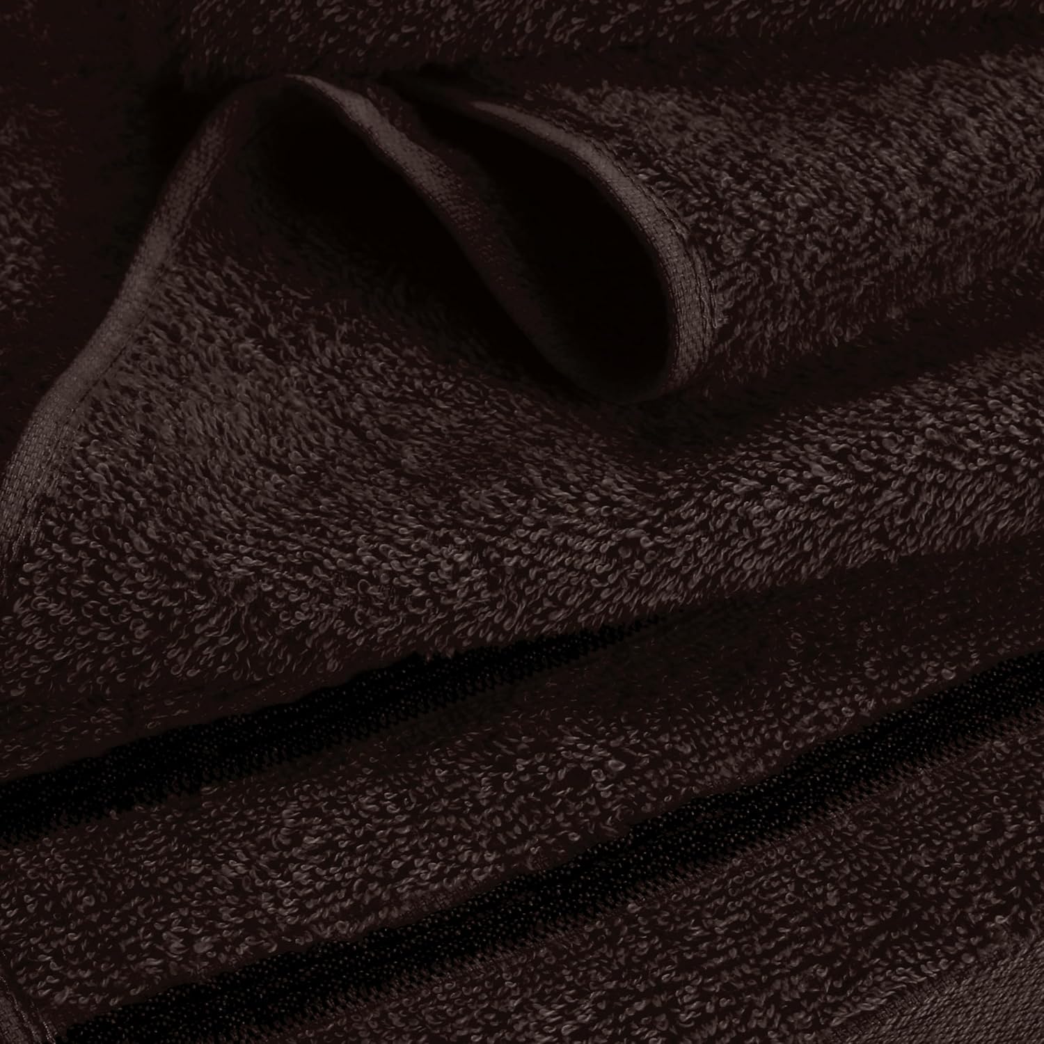 MyOwn Cotton 2 Pack Oversized Bath Towel Set - Chocolate Brown 1