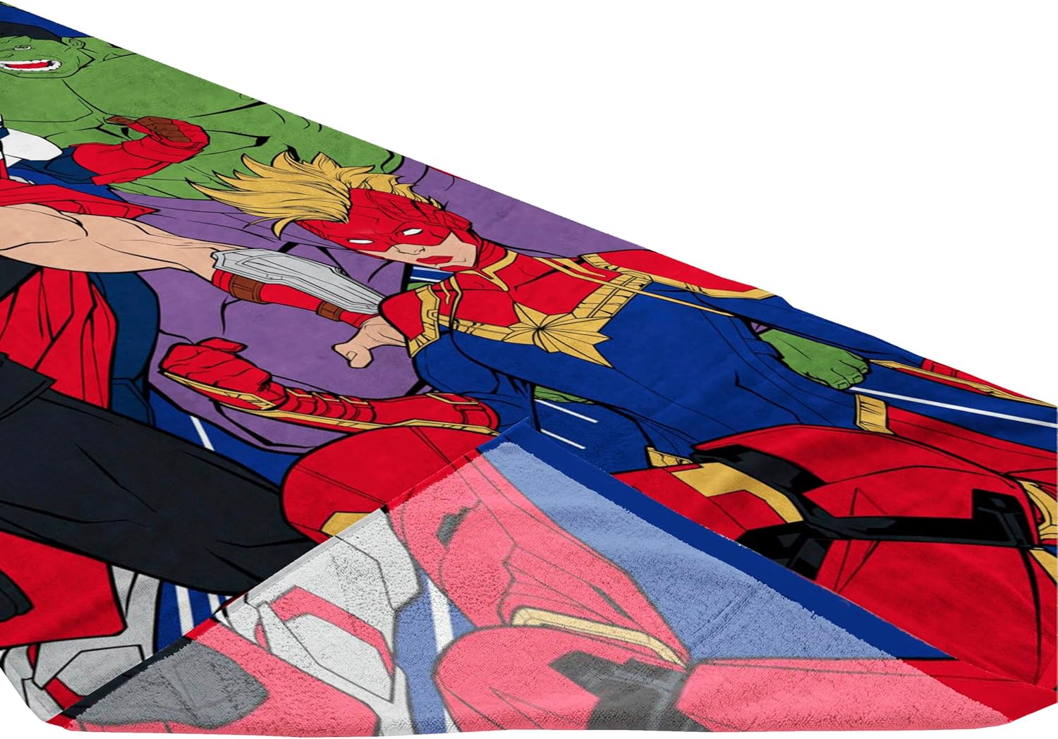 Jay Franco Marvel Avengers Kids Beach Towel - 28x58 Hulk Thor Iron Man