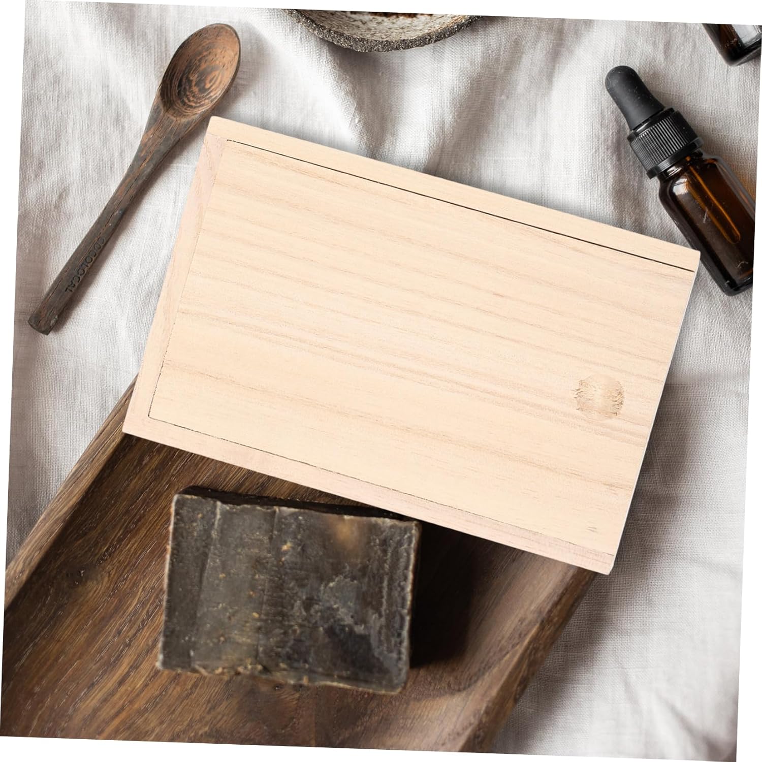 Natural Paulownia Wood Soap Dish Holder
