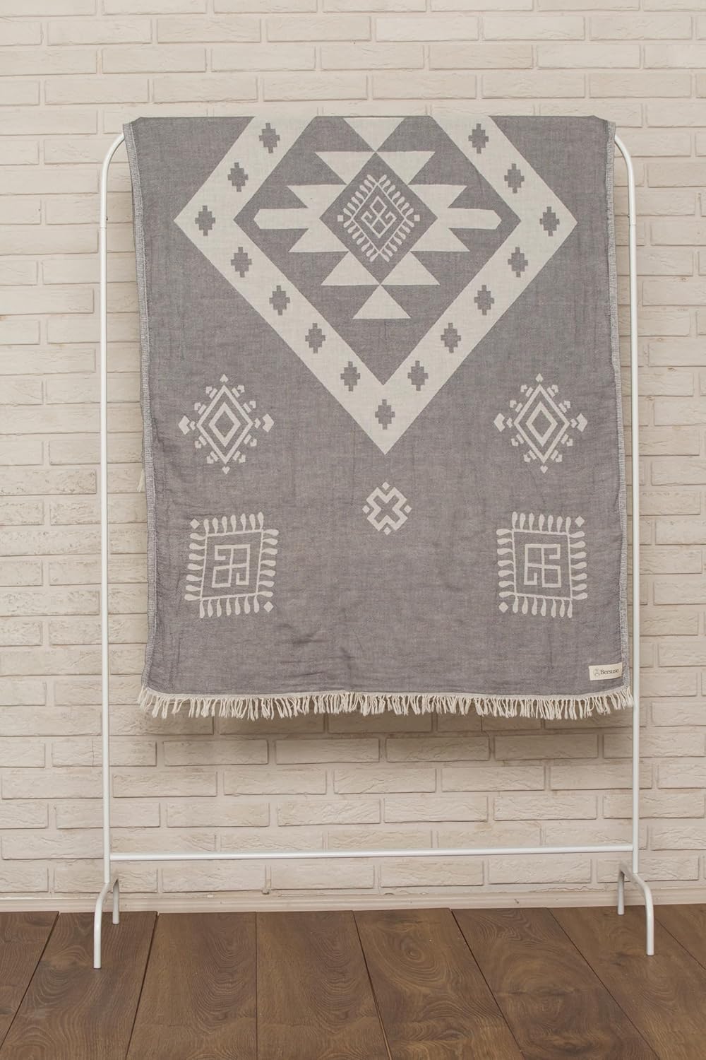 Bersuse 100 Cotton Turkish Towel Set of 6