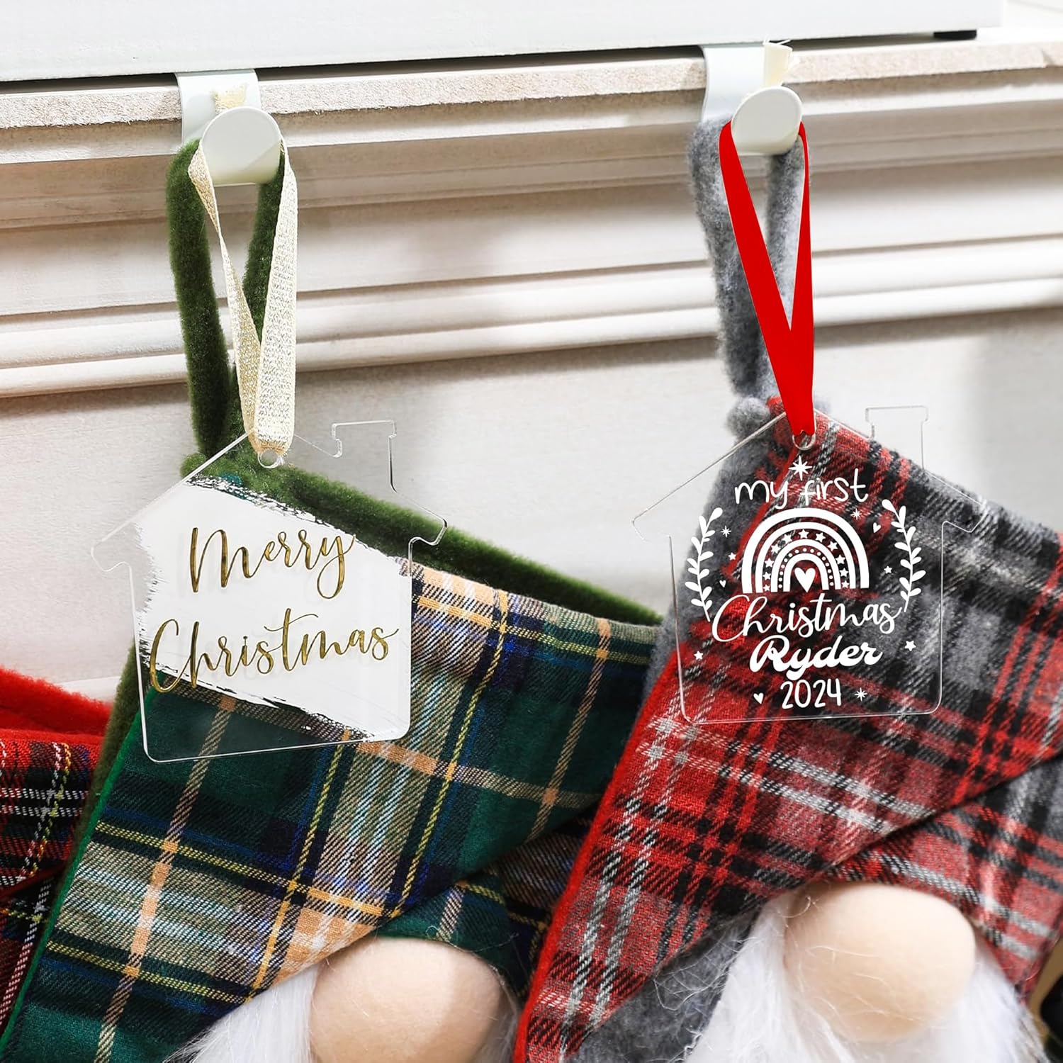 Jasilon Personalized Babys 1st Christmas Ornament