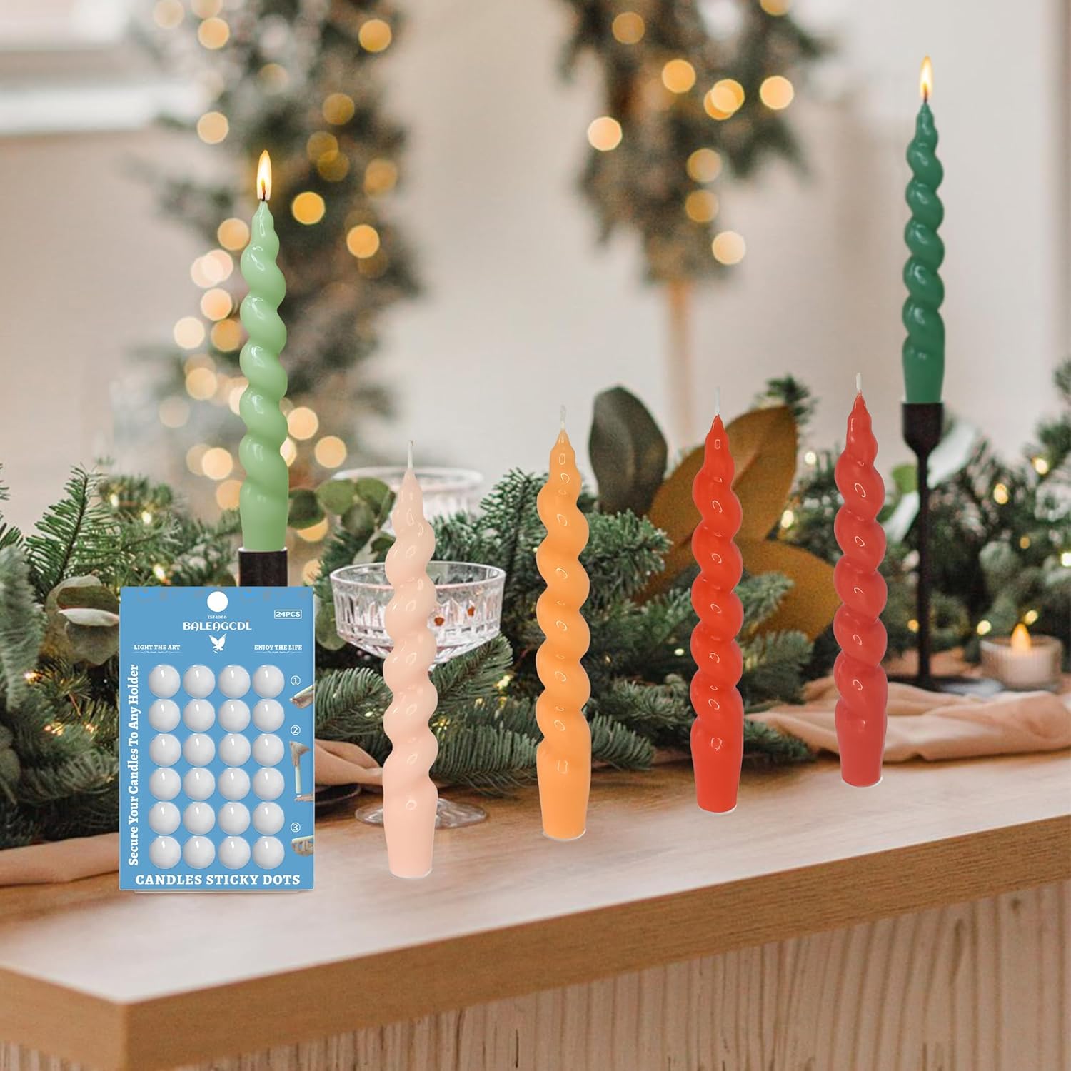 FLAMMUL Candle Sticky Dots - Set of 24
