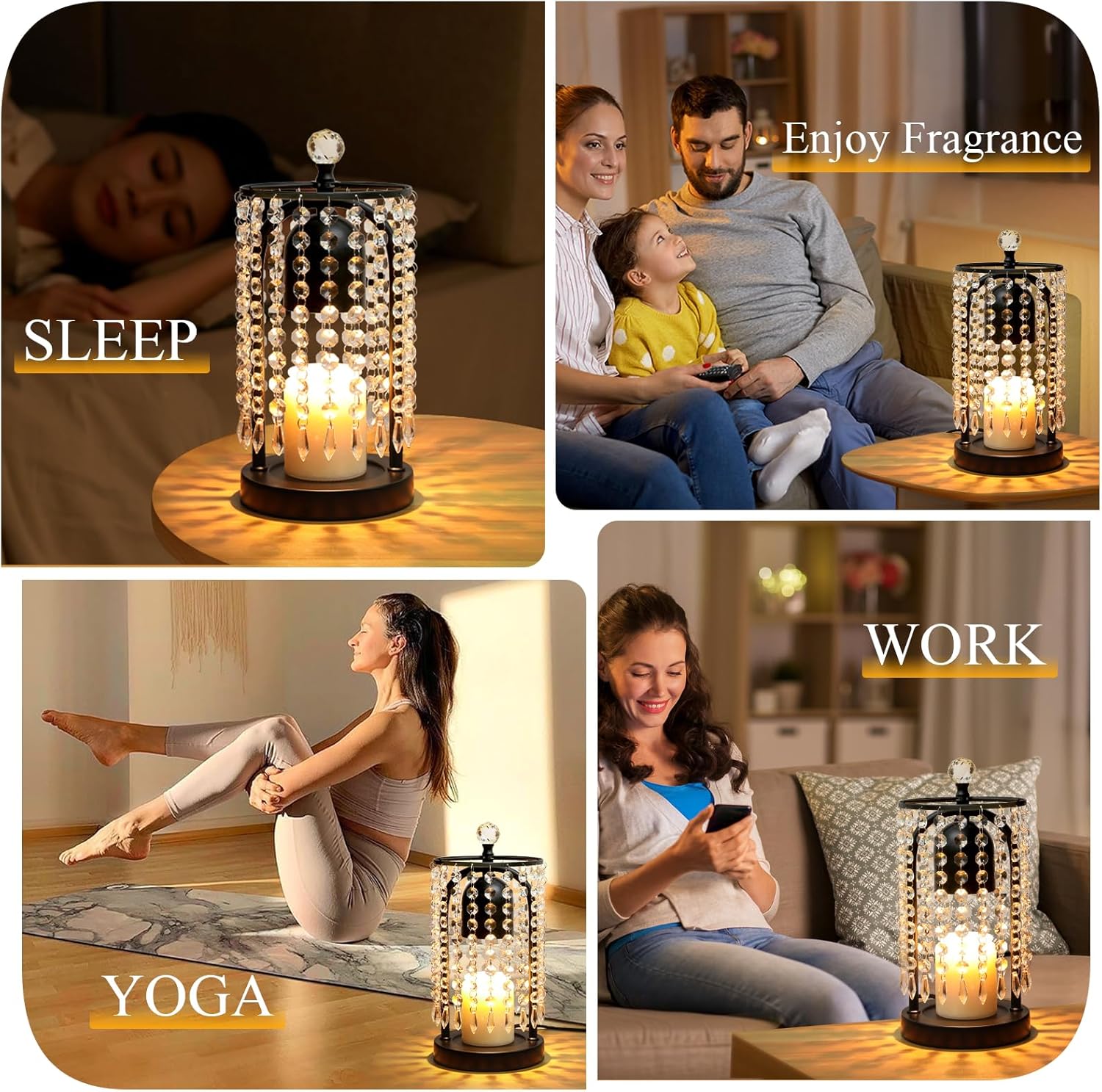 Candle Warmer Lamp with Timer and Dimmer