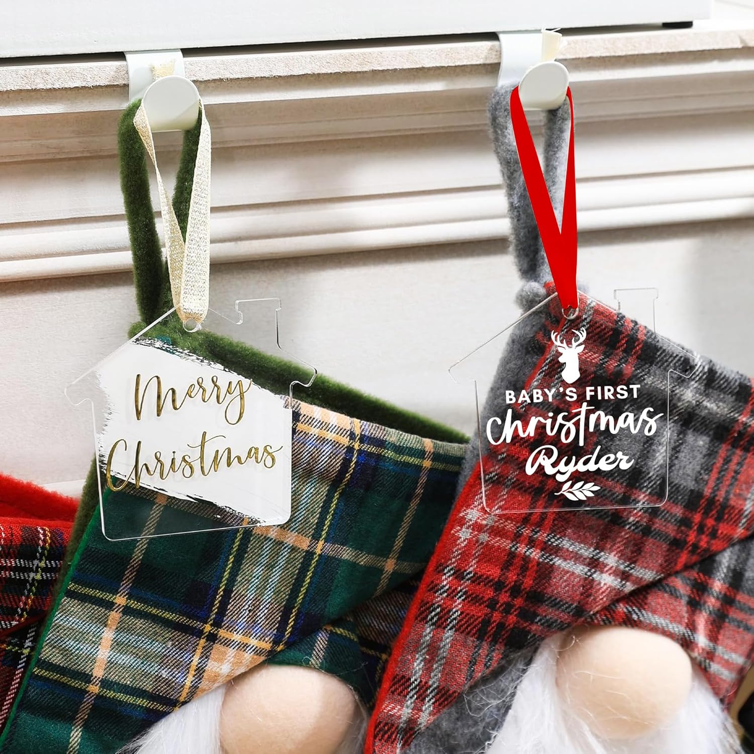 Jasilon Personalized Baby First Christmas Ornament 2024