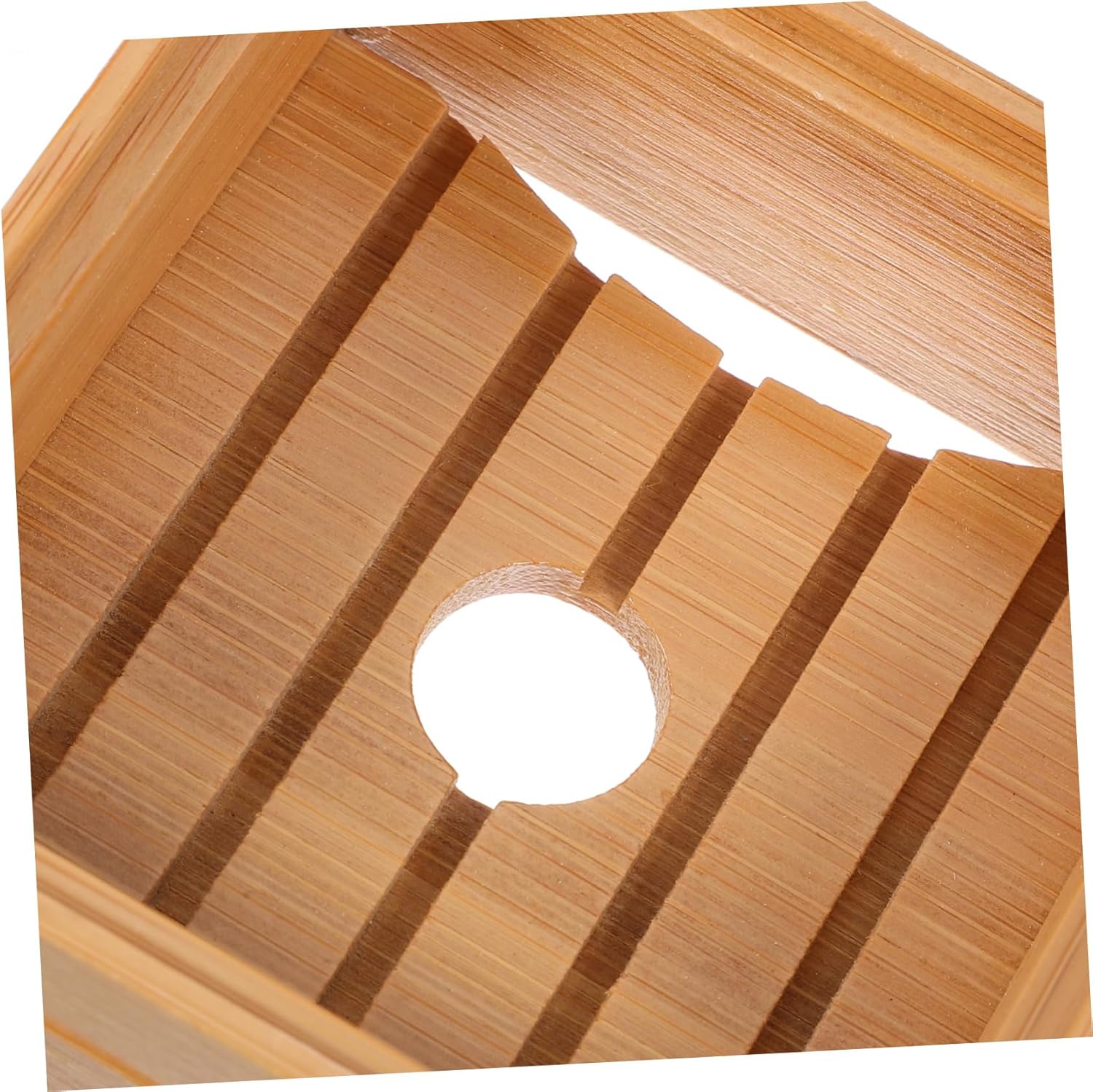 Wooden Soap Dish Sturdy Draining Holder for Kitchen Bathroom