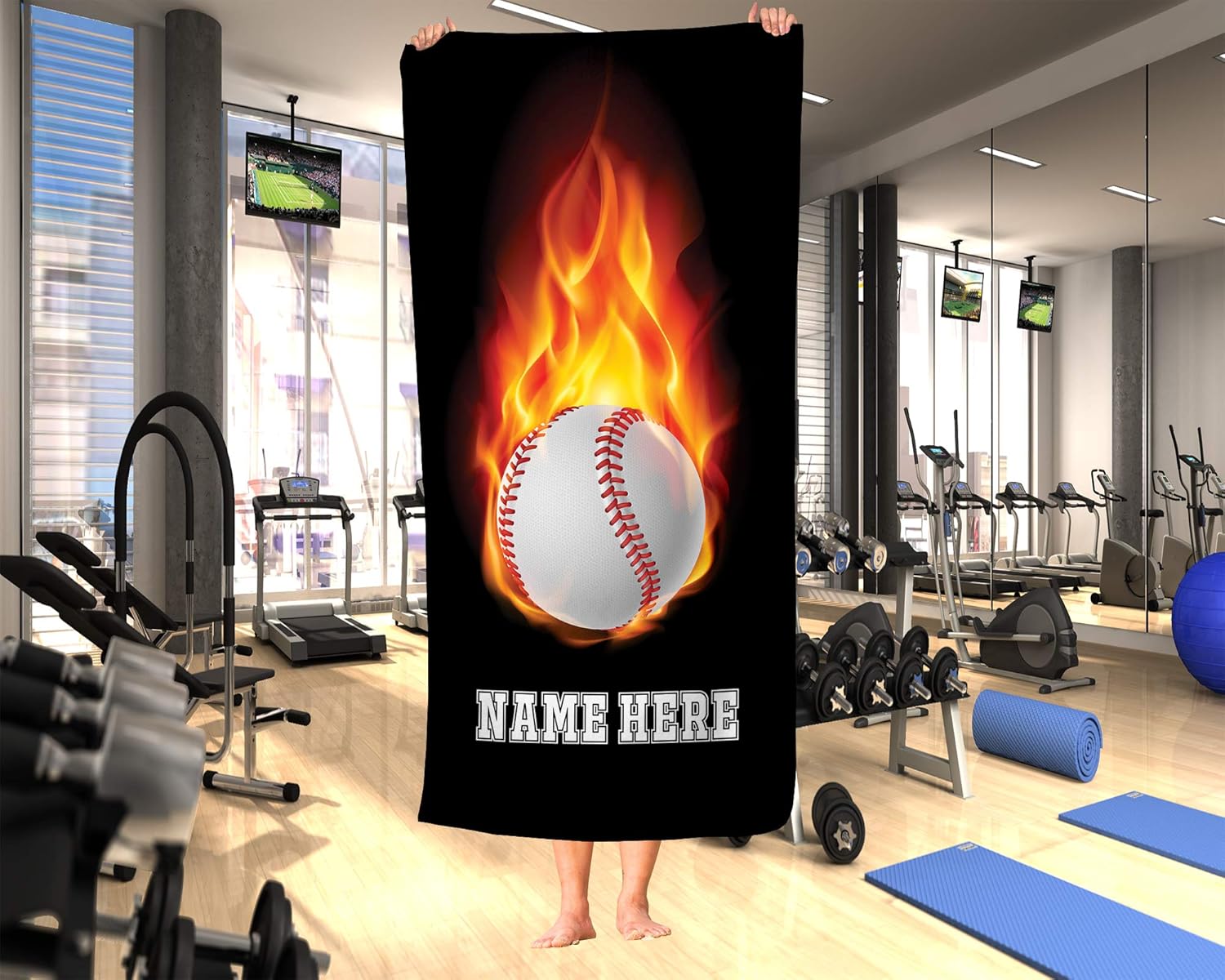 Personalized Baseball Beach Towels for Kids
