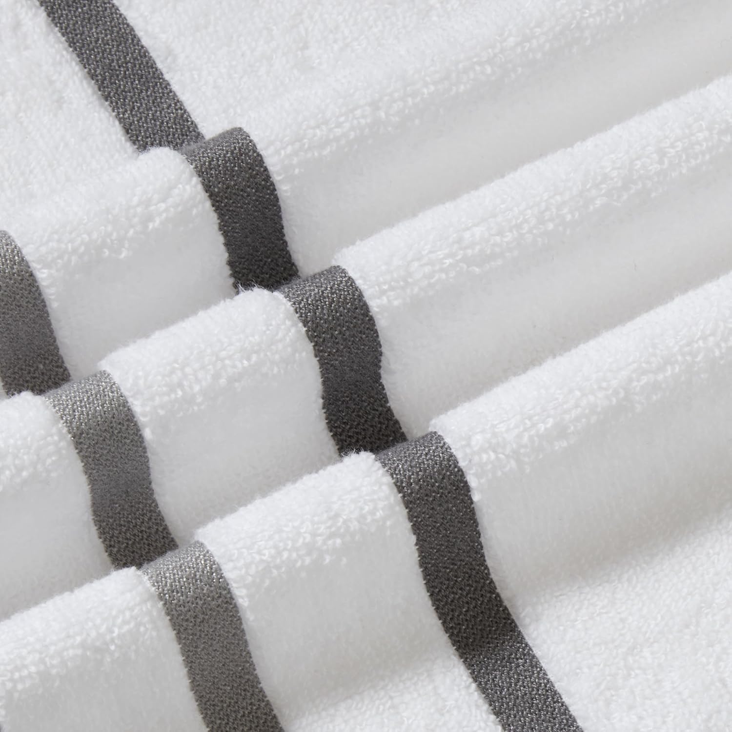 Comfort Spaces Cotton 8 Piece Bath Towel Set Striped