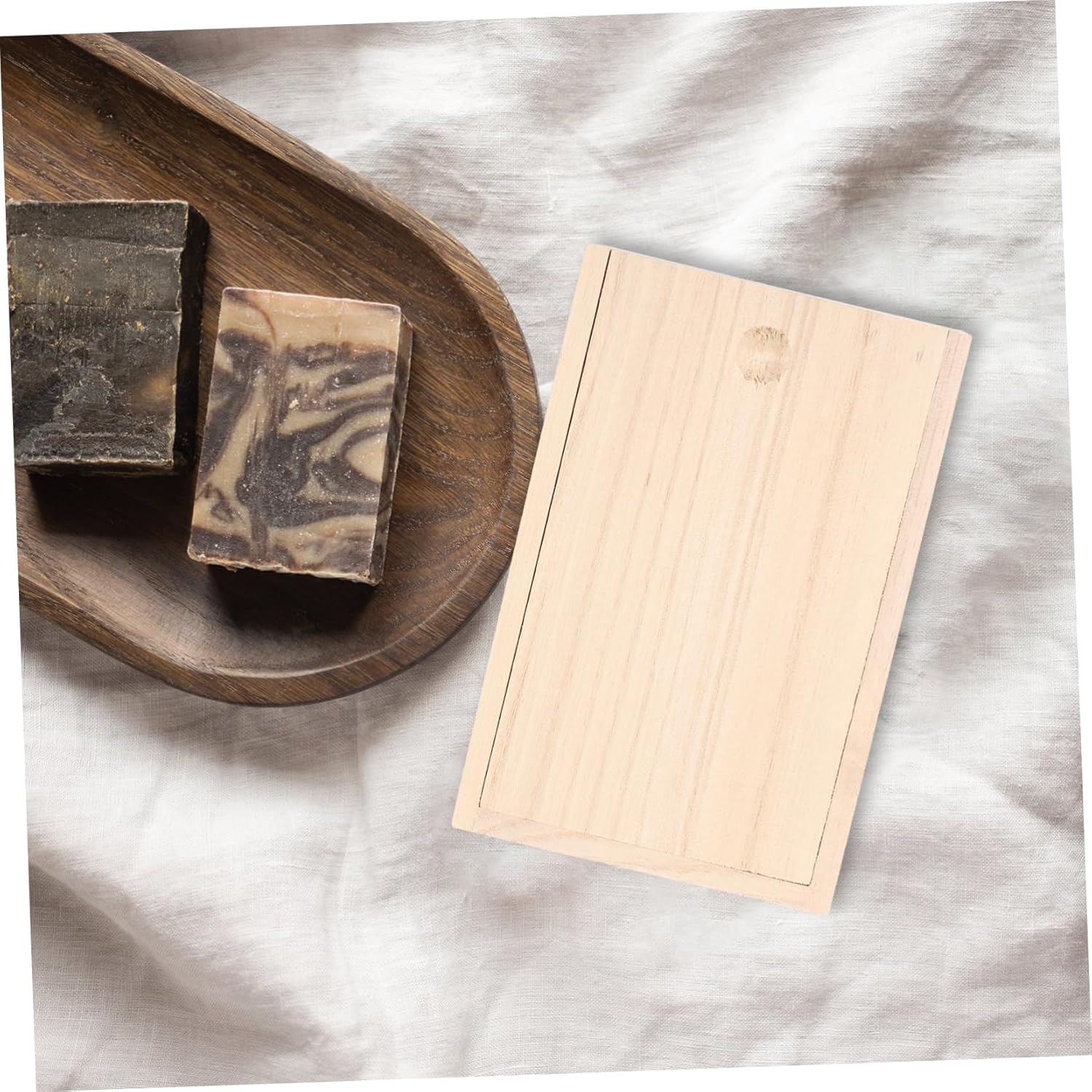 Natural Paulownia Wood Soap Dish Holder