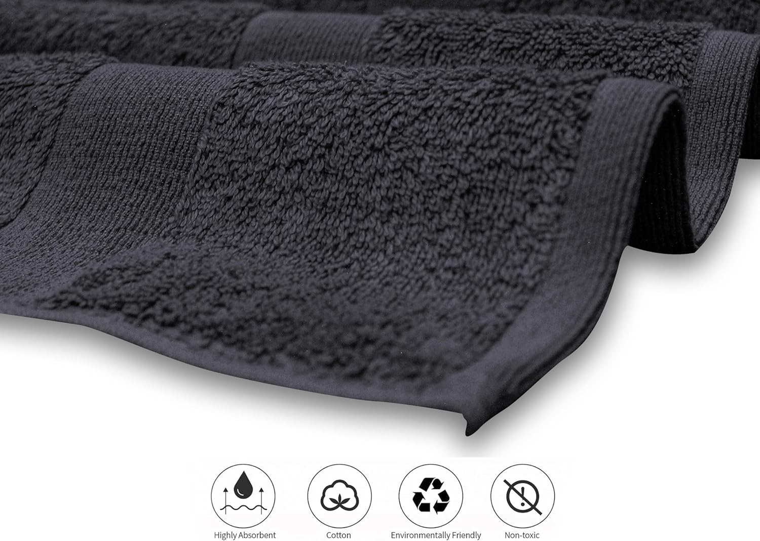 Softolle Luxury 8 Piece Towel Set - Grey 1