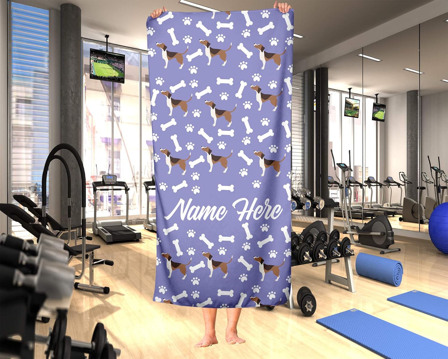 Personalized Beagle Face Beach Towels for Adults and Kids