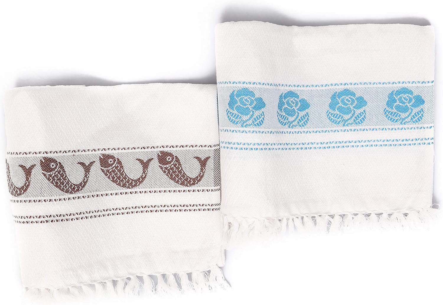 AVKA Studio Indian Bath Towels - Set of 2 - Medium 30x60 Inches