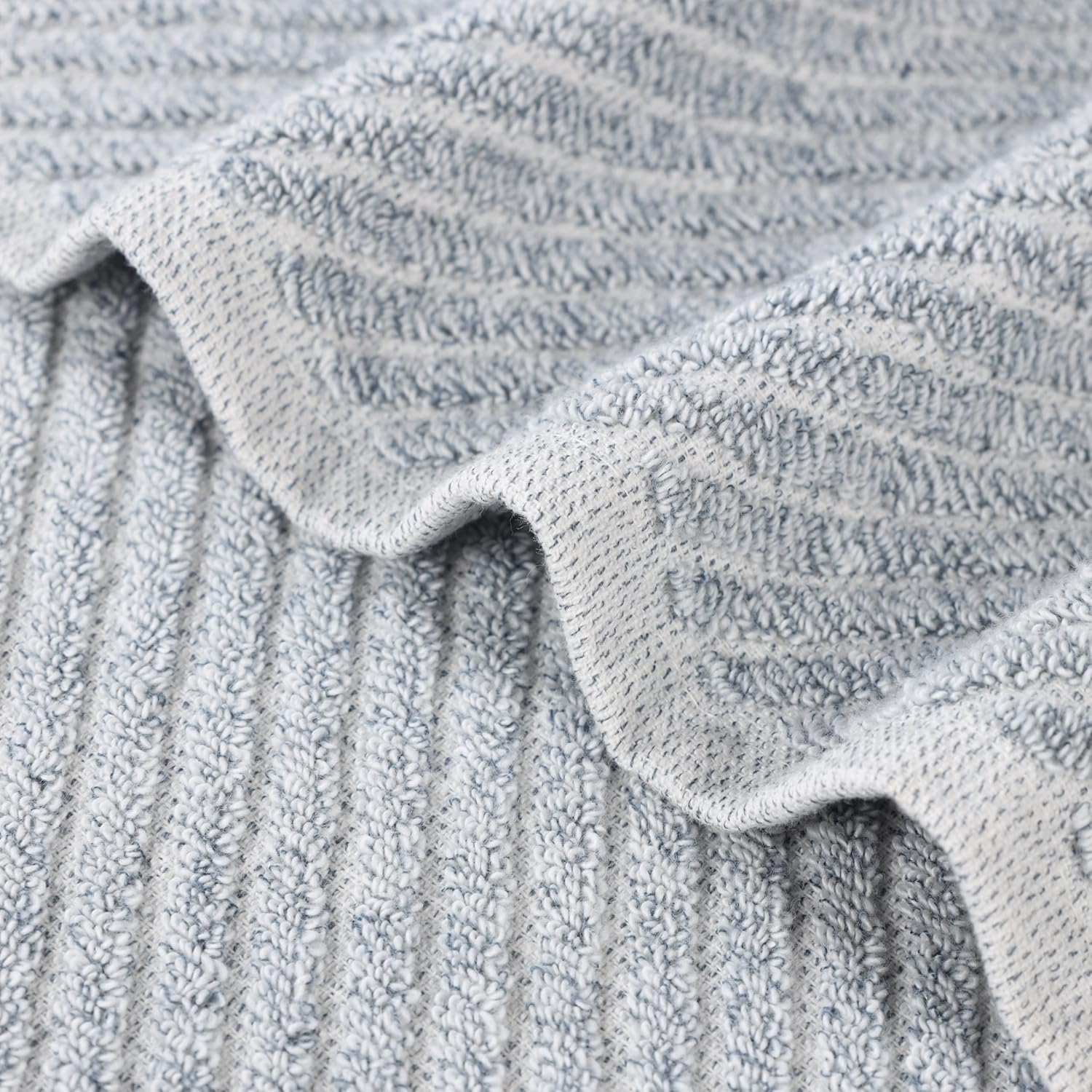 Superior Amelia Denim Blue Towel Set of 6
