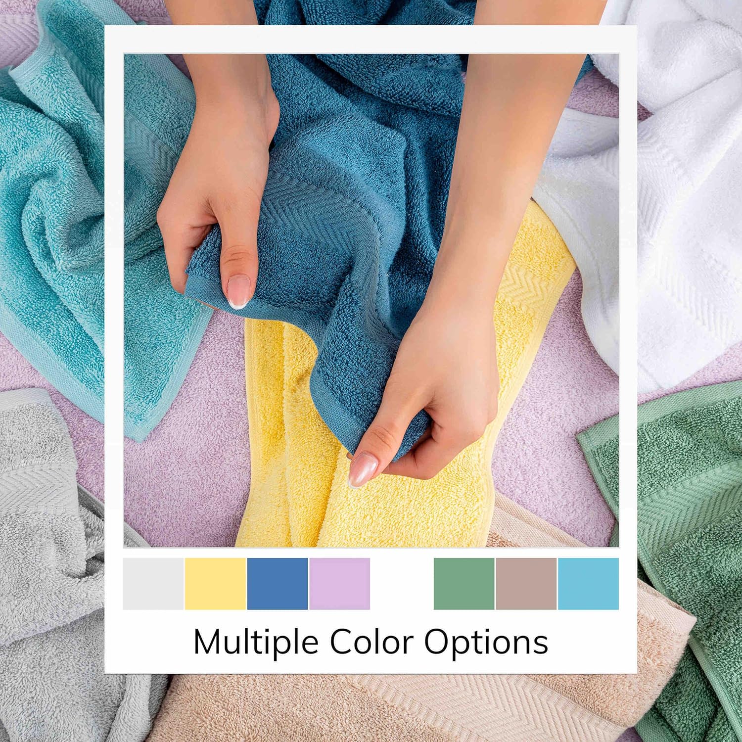 TEXTILOM 6 Pcs Bath Towel Set Hotel Quality Soft