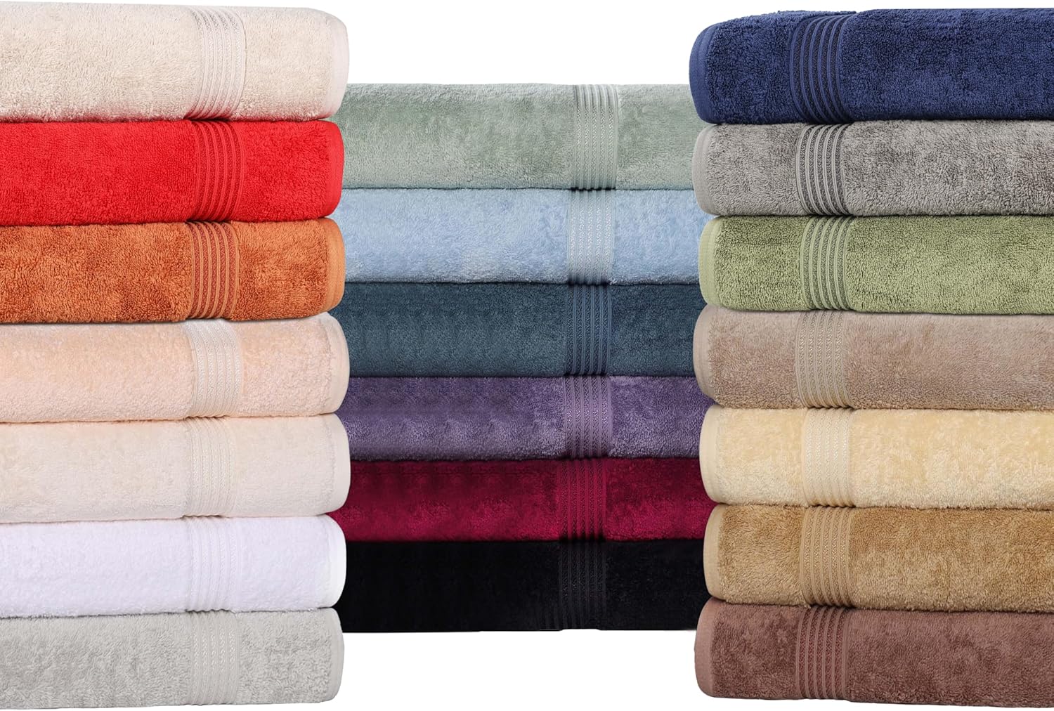 Superior Egyptian Cotton Bath Towel Set Set of 2 White