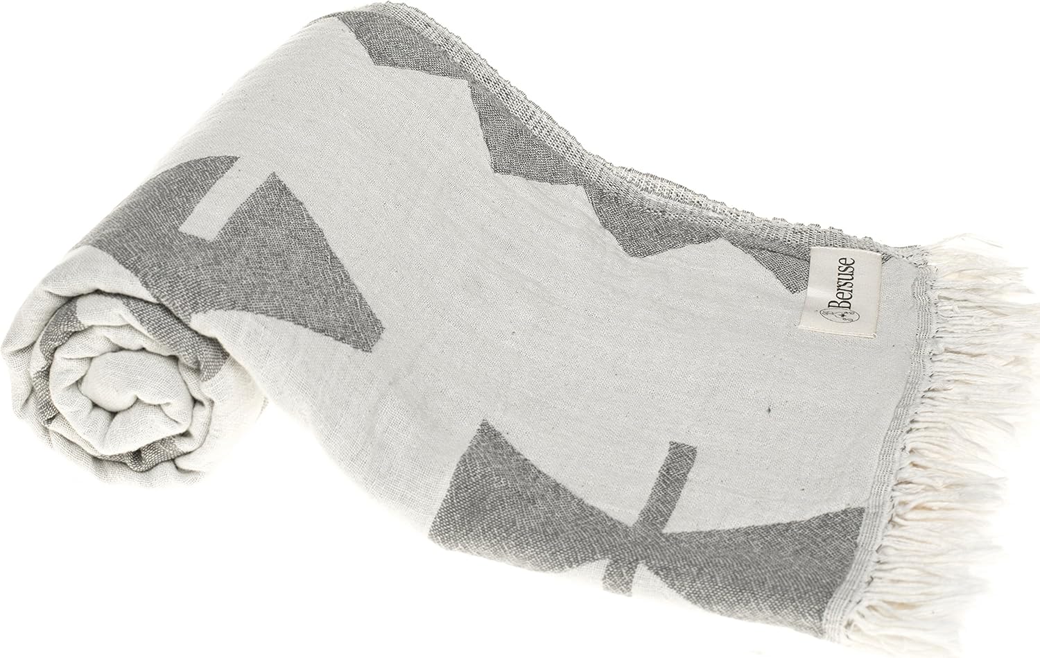 Bersuse 100 Cotton Dual Layer Turkish Towel Set of 6 1