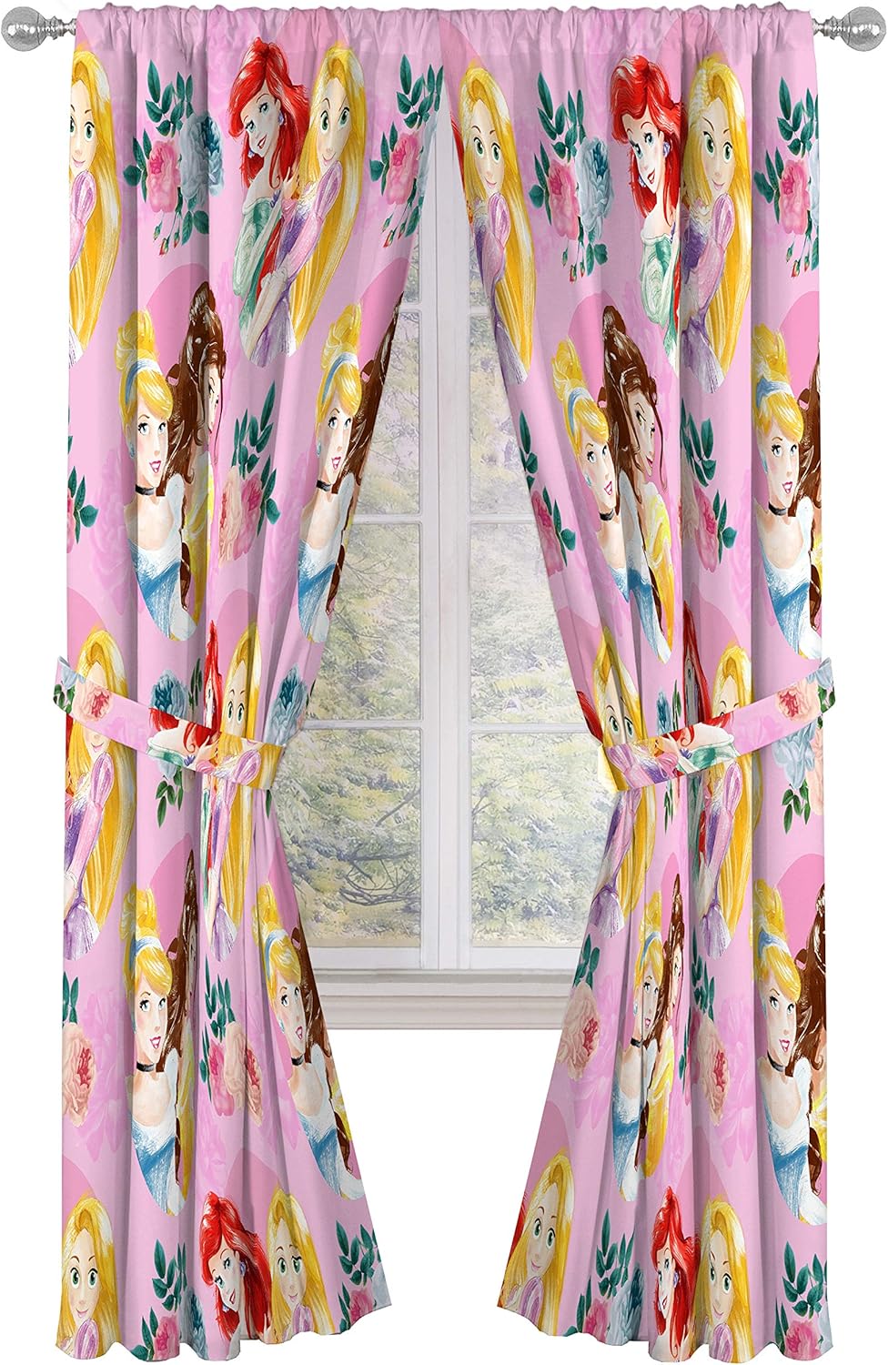 Jay Franco Disney Princess Sassy 84 Drapes 4 Piece Set