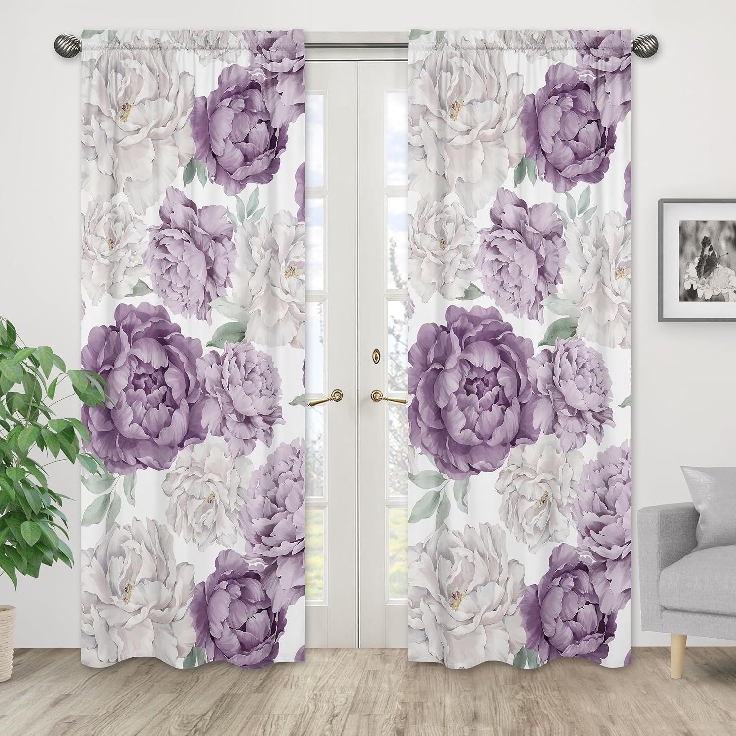 Sweet Jojo Designs Lavender Purple Panels Set of 2