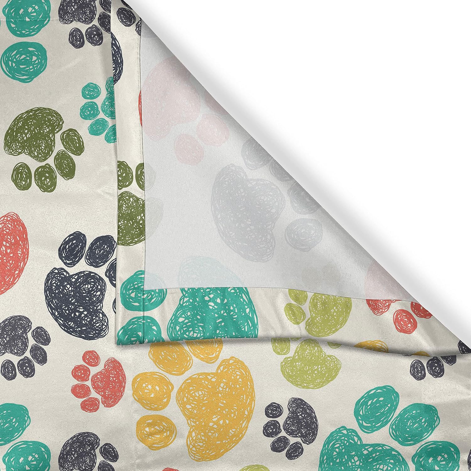 Ambesonne Dog Lover Kitchen Curtains 2 Panel Set