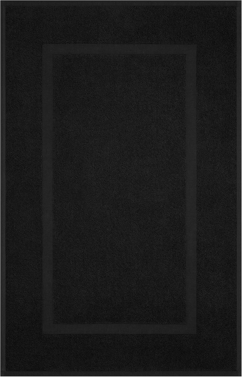 Cotton Paradise 100 Cotton Bath Mats Set of 2 Black