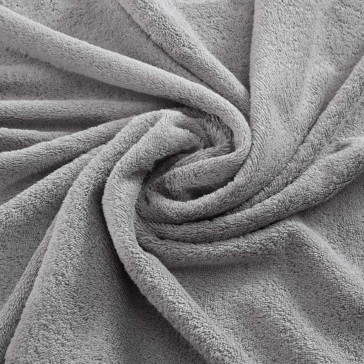Personalized Grey Towel Set with Custom Embroidery
