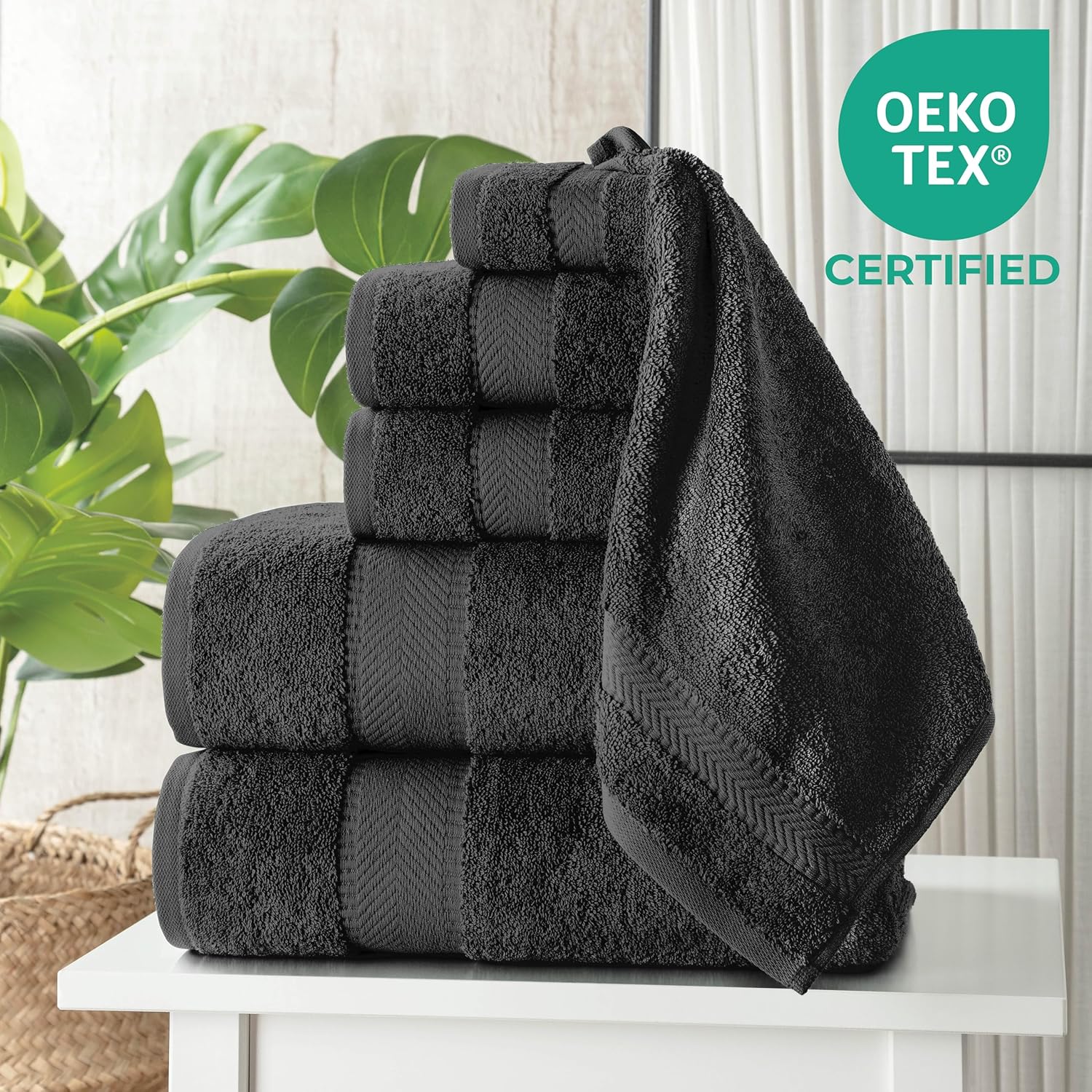 TEXTILOM 6 Pcs Bath Towel Set Hotel Quality Soft