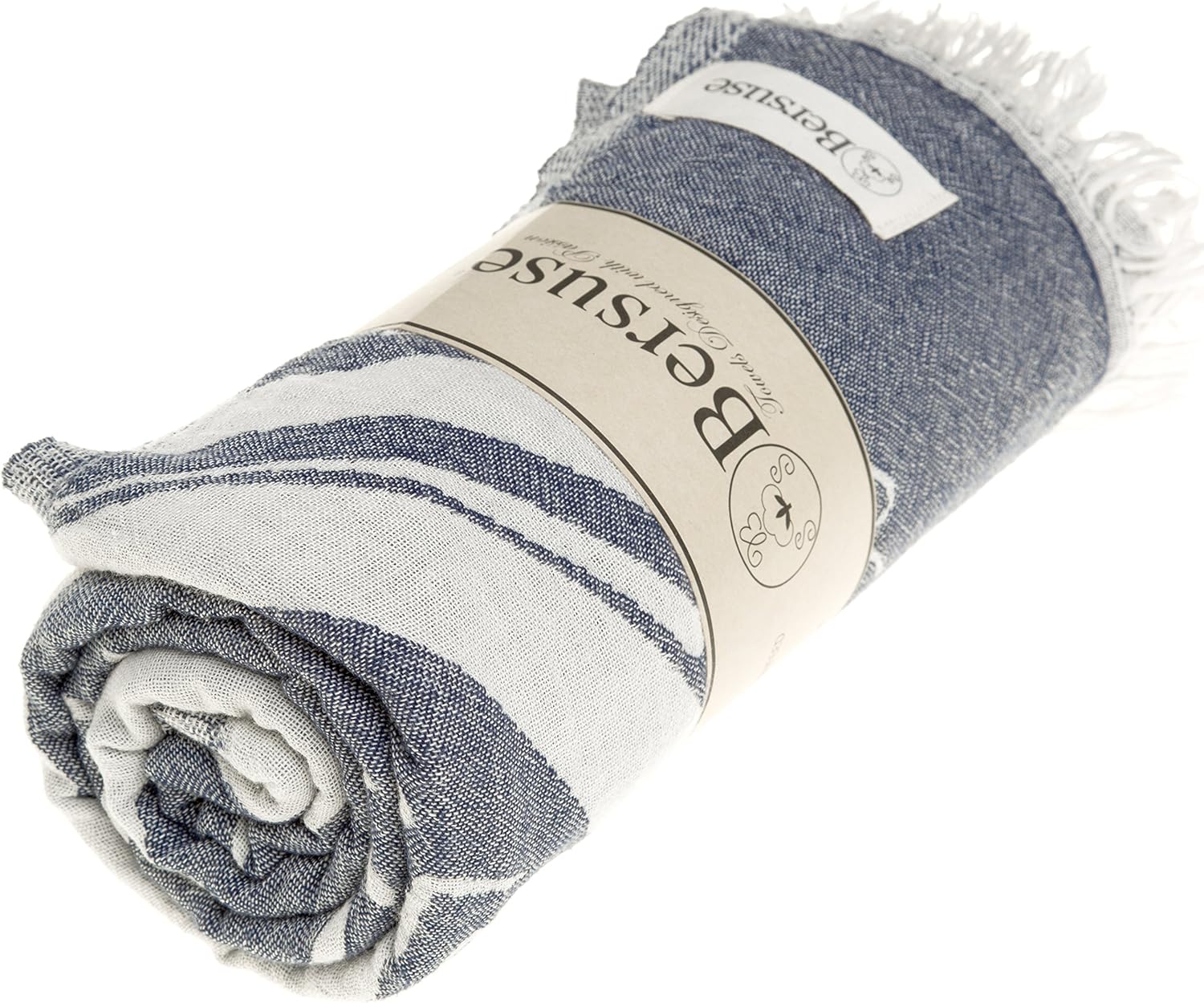 Bersuse 100 Cotton Turkish Towel Set of 3