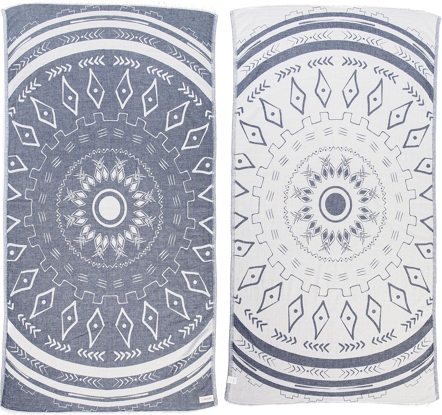 Bersuse 100 Cotton Turkish Towel Set of 3