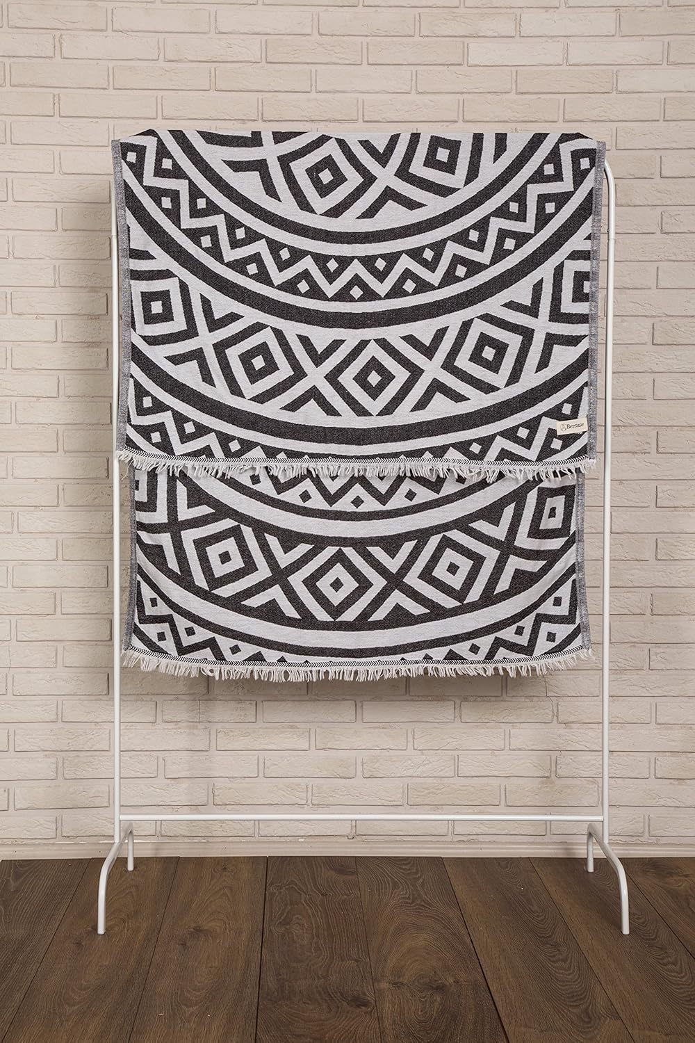 Bersuse 100 Cotton Turkish Beach Towel Set of 6